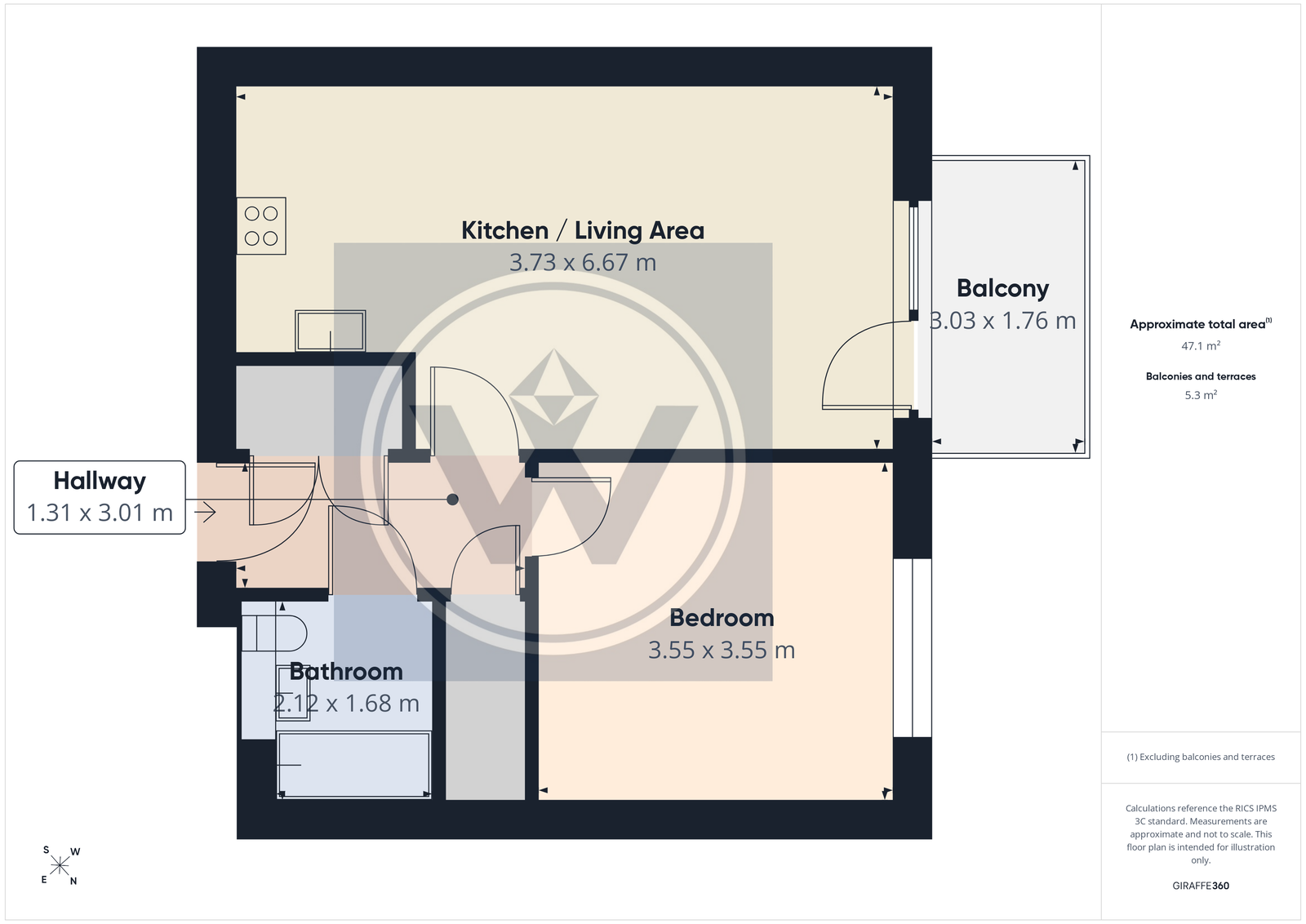 Flat 51 Catimor House,37 Cranton Avenue, London floorplan