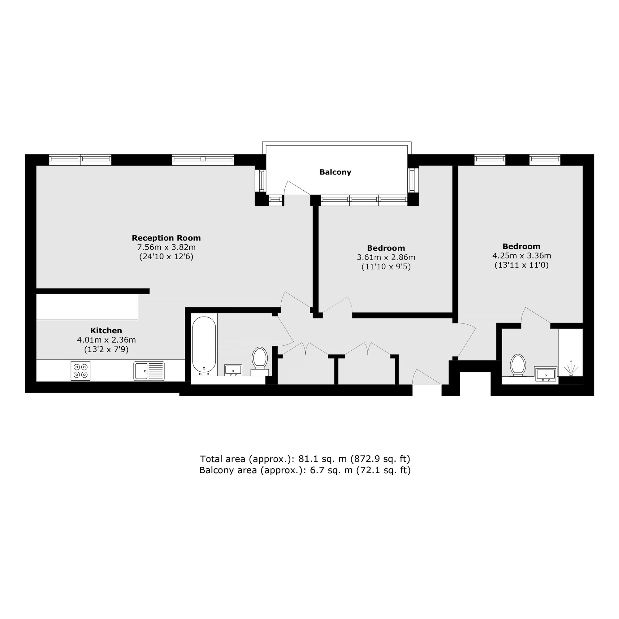 Denman Avenue, Southall floorplan