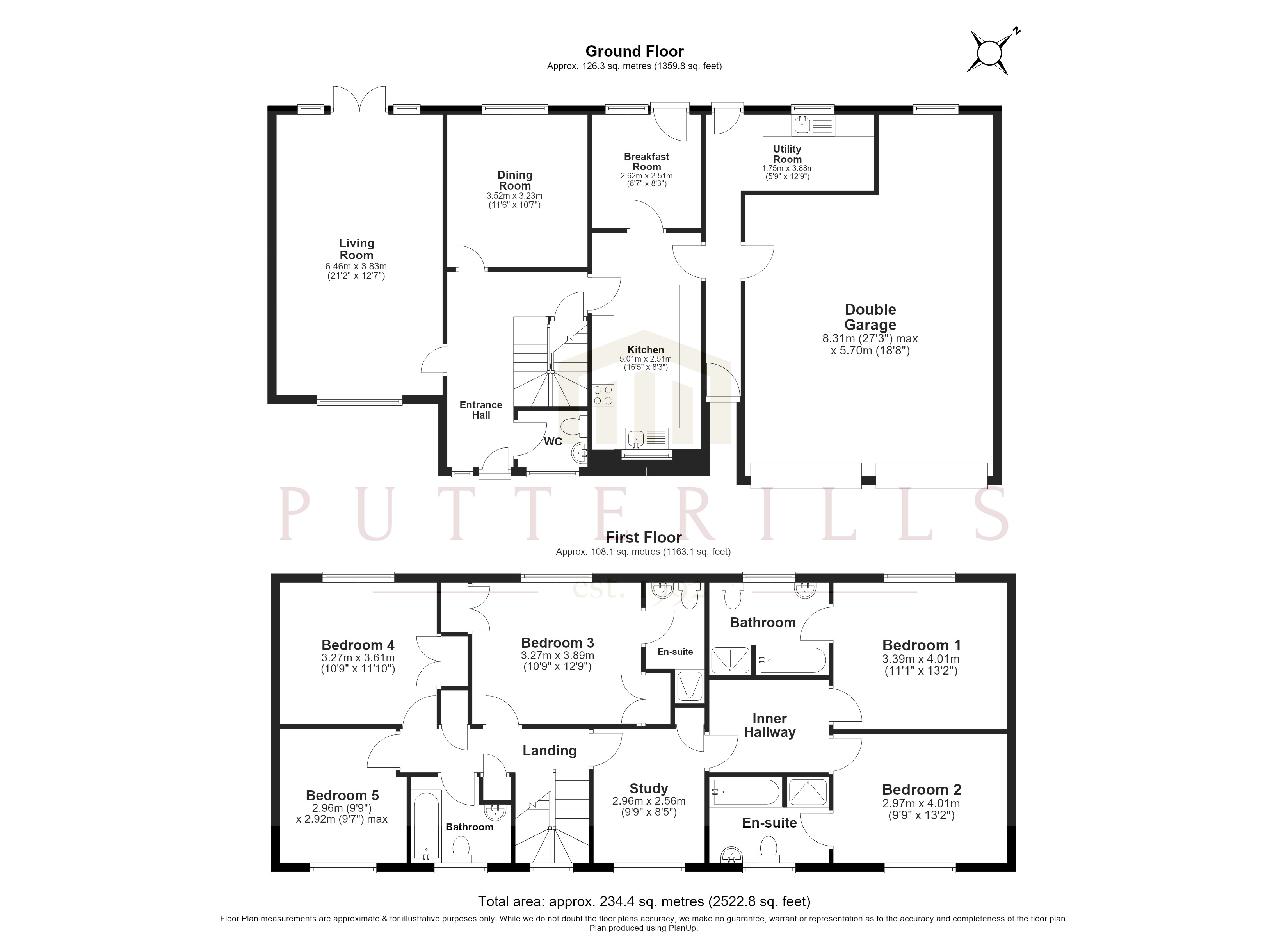 5, Woodfield Road, Hertfordshire floorplan