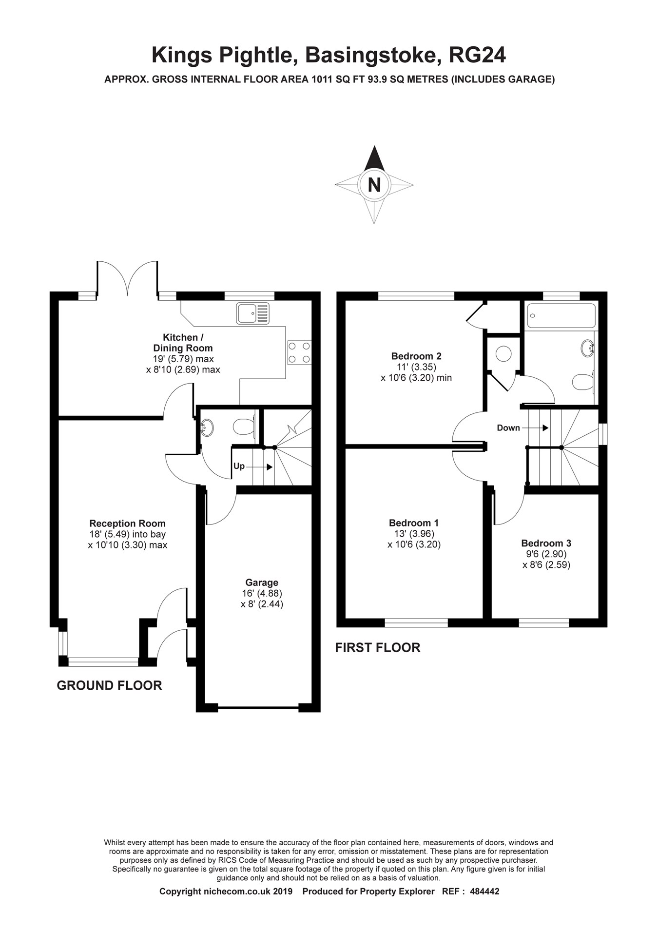 3 Bedrooms Detached house for sale in Kings Pightle, Chineham, Basingstoke RG24