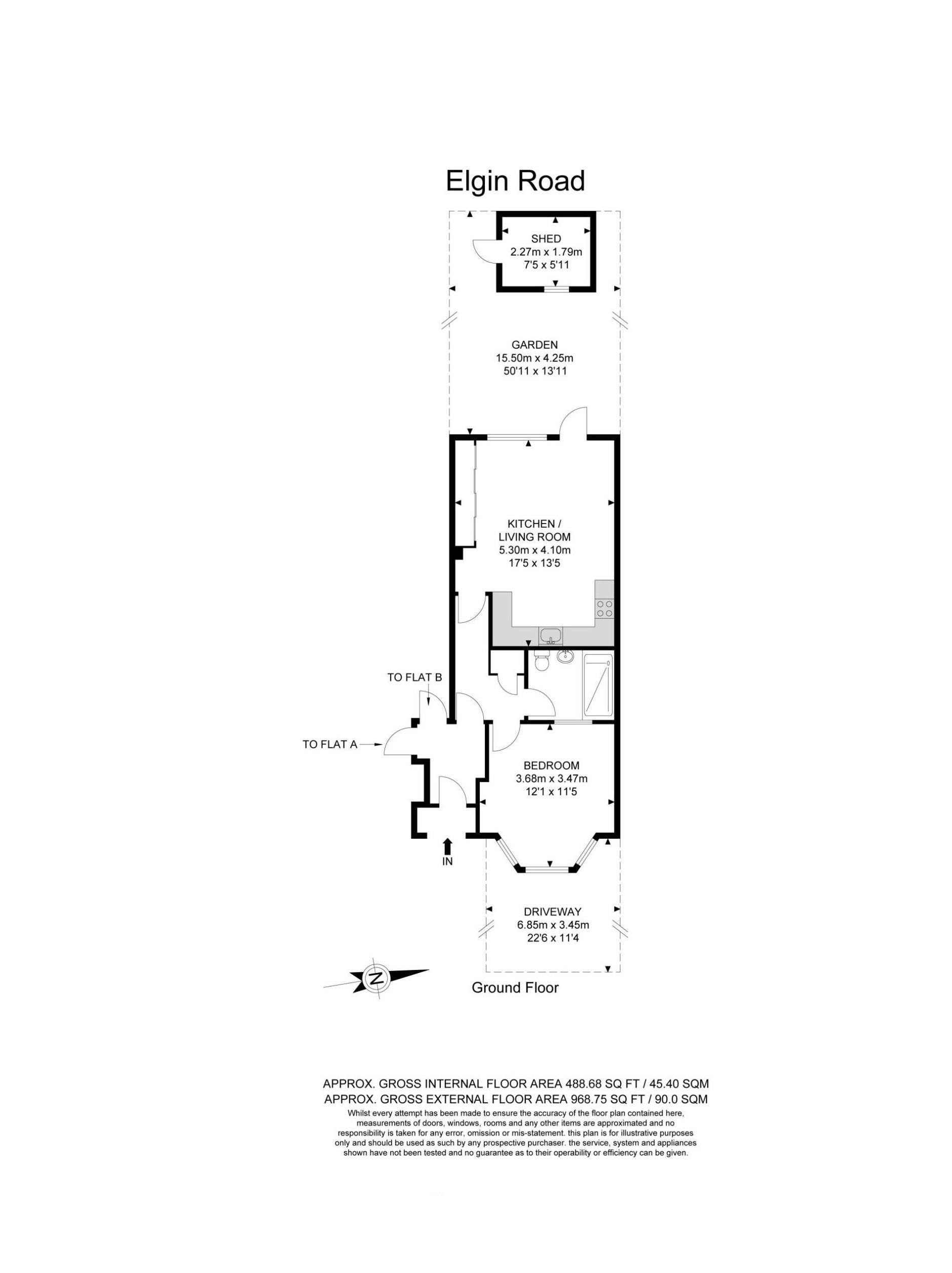 59b, Elgin Road, Ilford floorplan