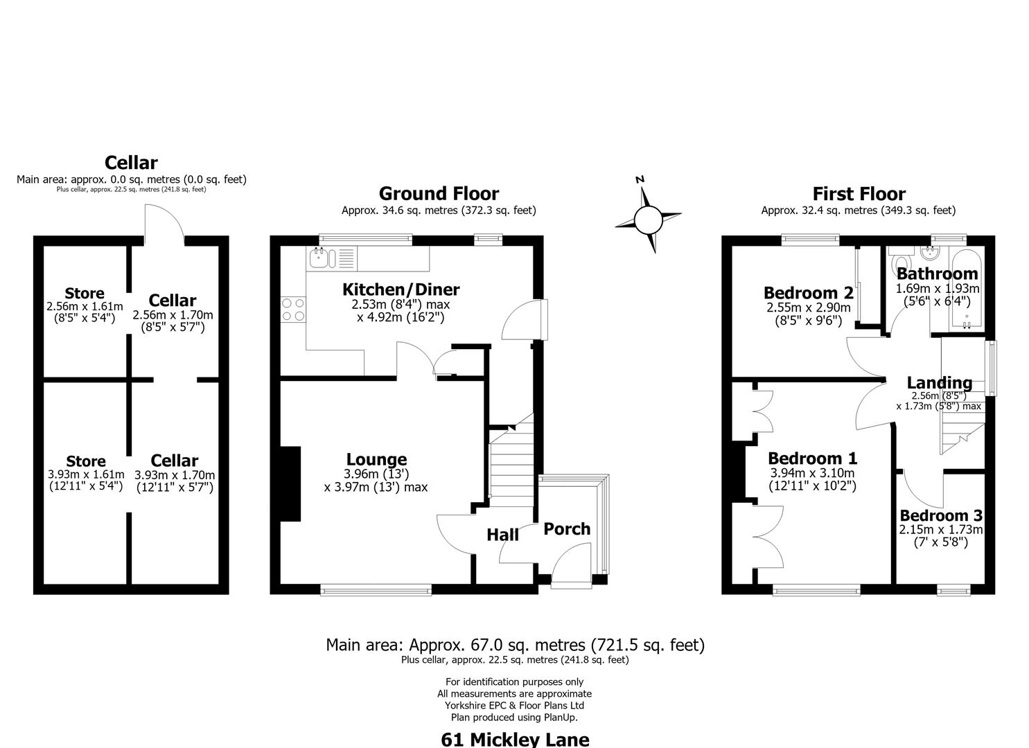 61, Mickley Lane, Sheffield floorplan