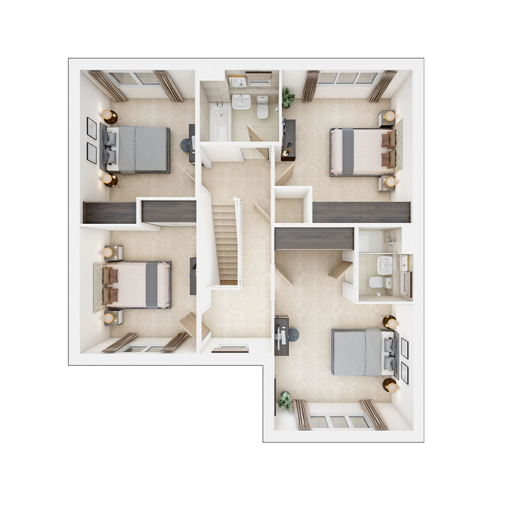The Kitham - Plot 268, Regency Gate, Redwood Corner, Rushwick, Worcester floorplan