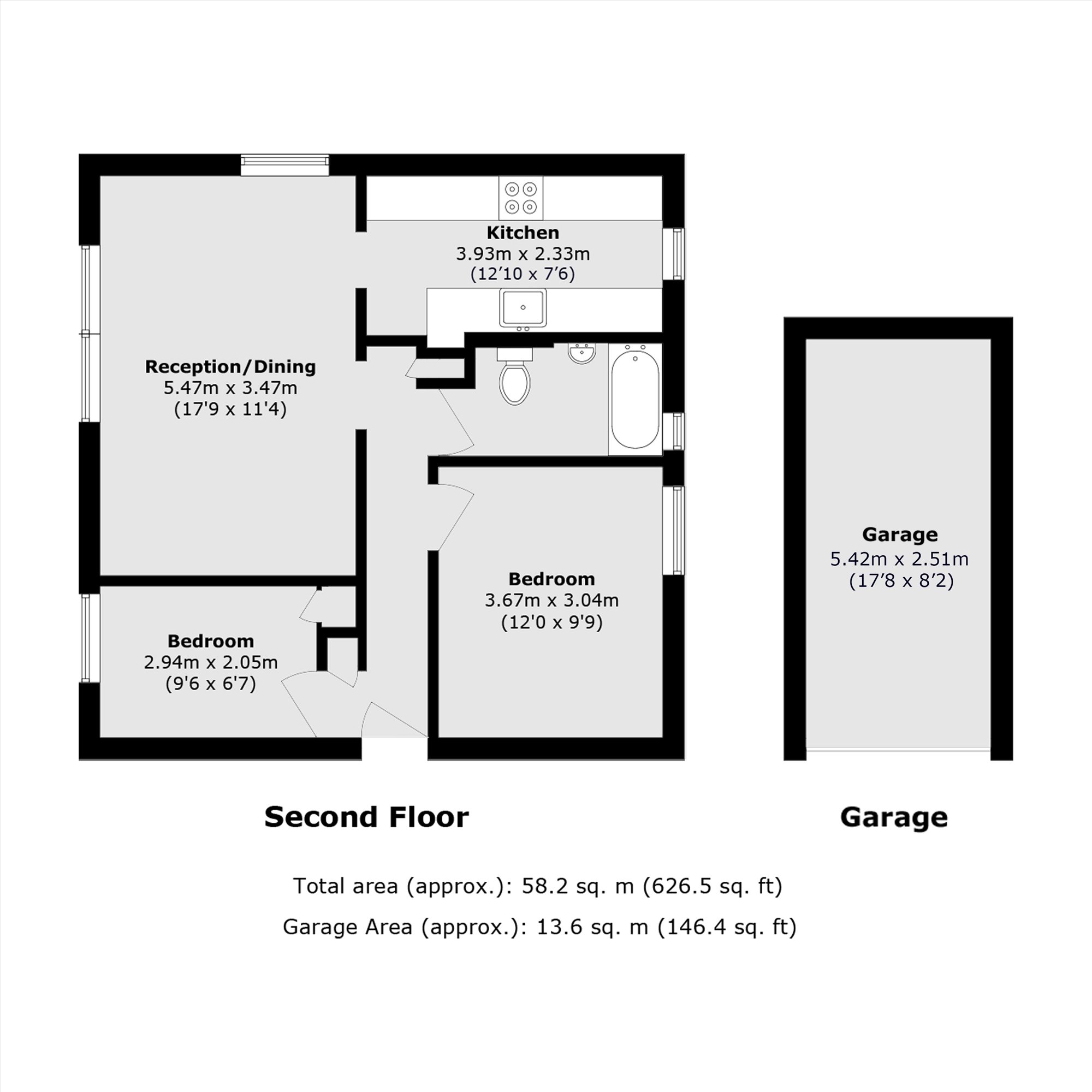 11 Four Square Court, 405, Nelson Road, Hounslow floorplan