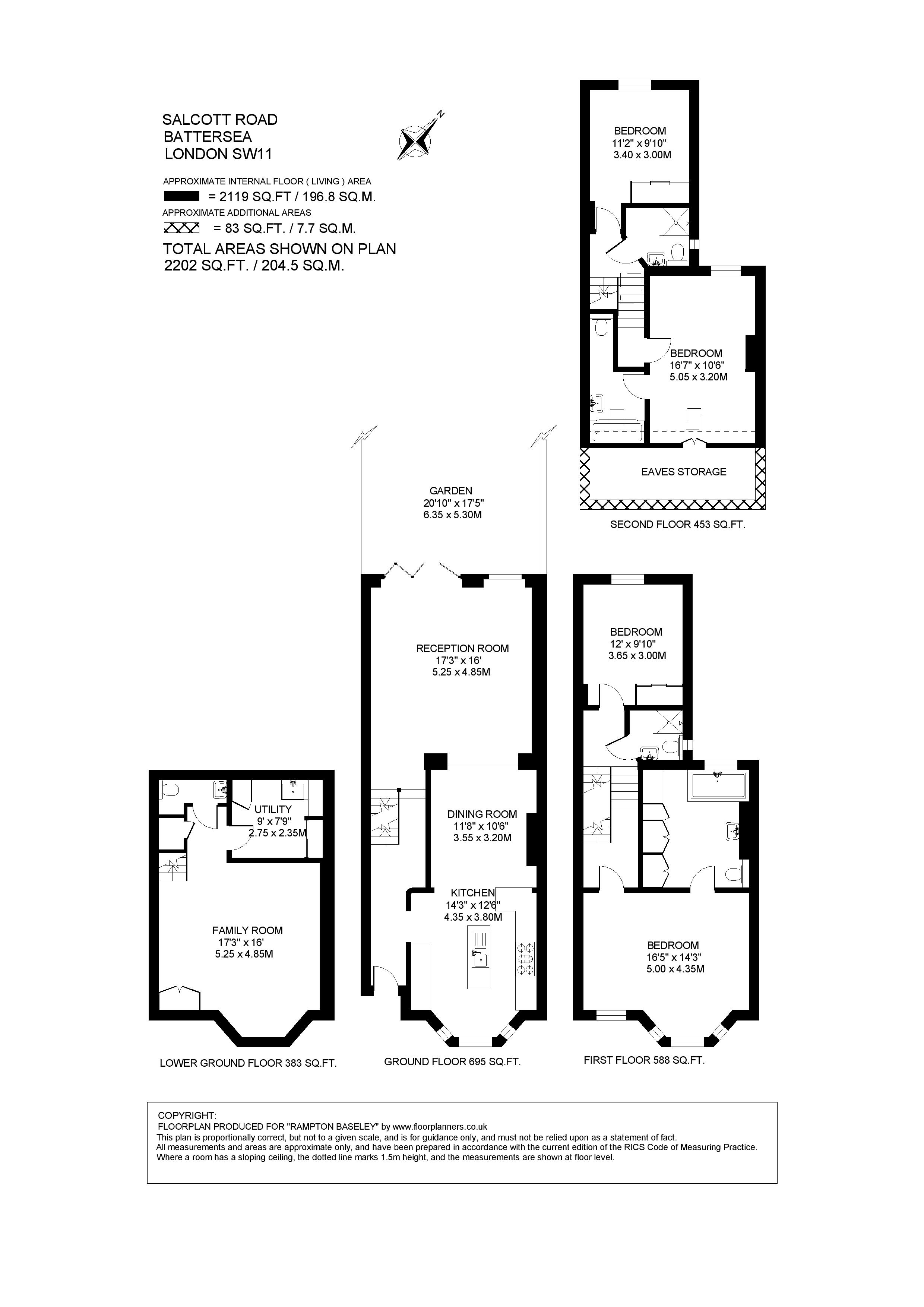 41, Salcott Road, London floorplan