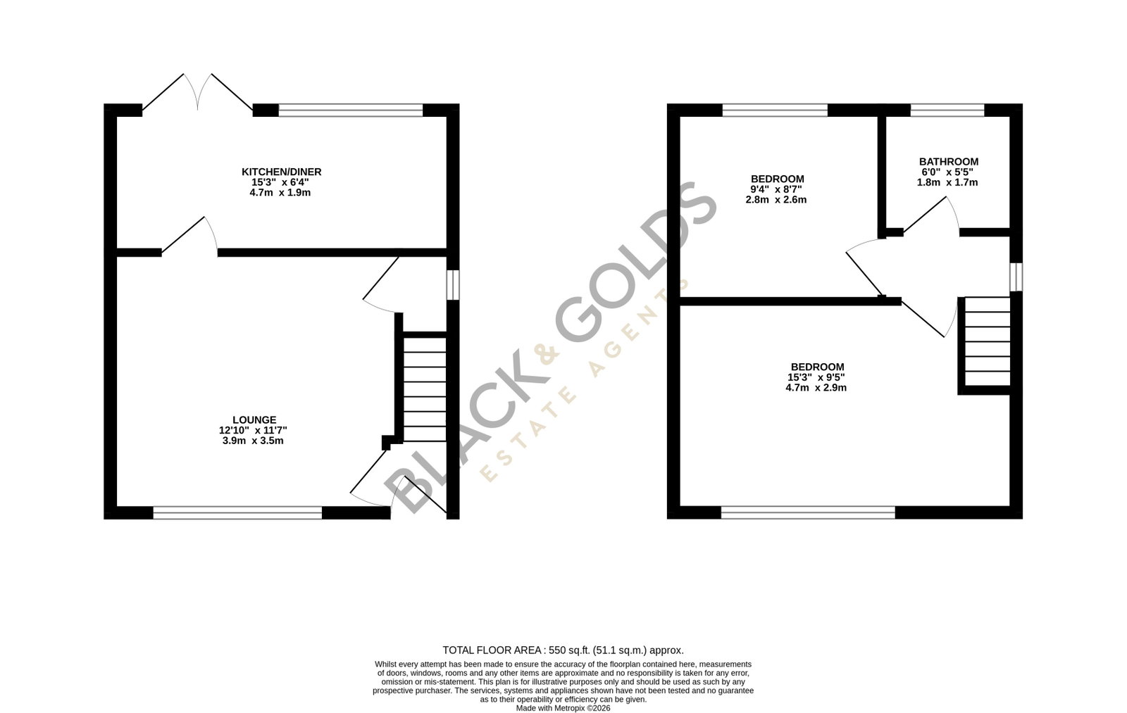 31, Cheslyn Grove, Birmingham floorplan