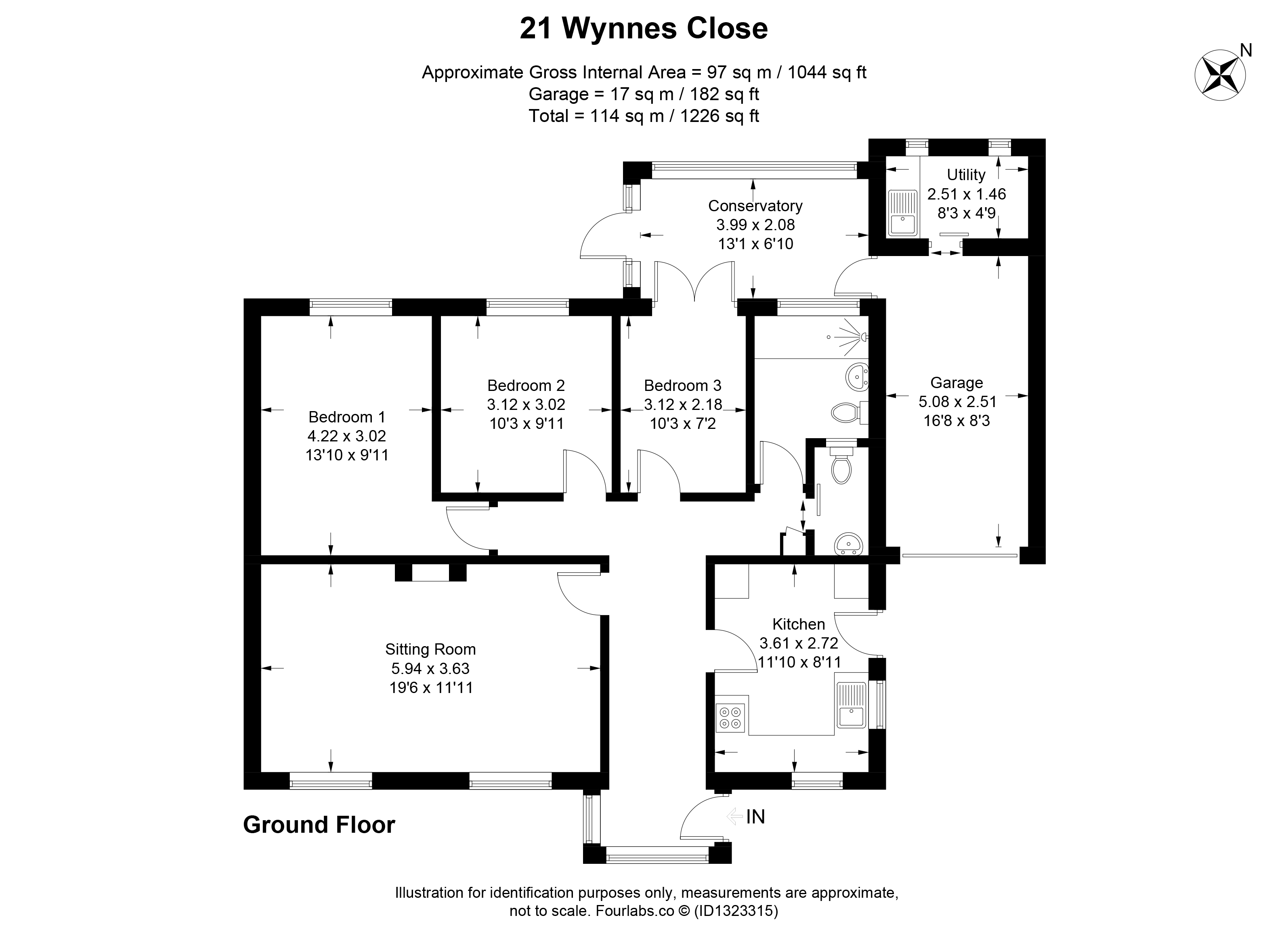 21, Wynnes Close, Dorset floorplan