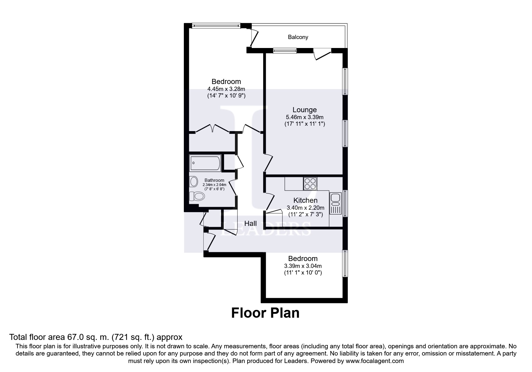 2 Bedrooms Flat to rent in Green Court, St. Catherines Road, Littlehampton BN17