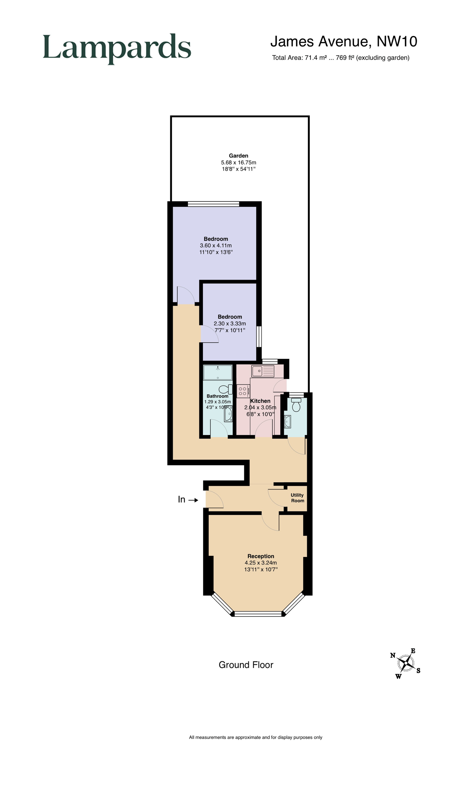 11a, James Avenue, London floorplan