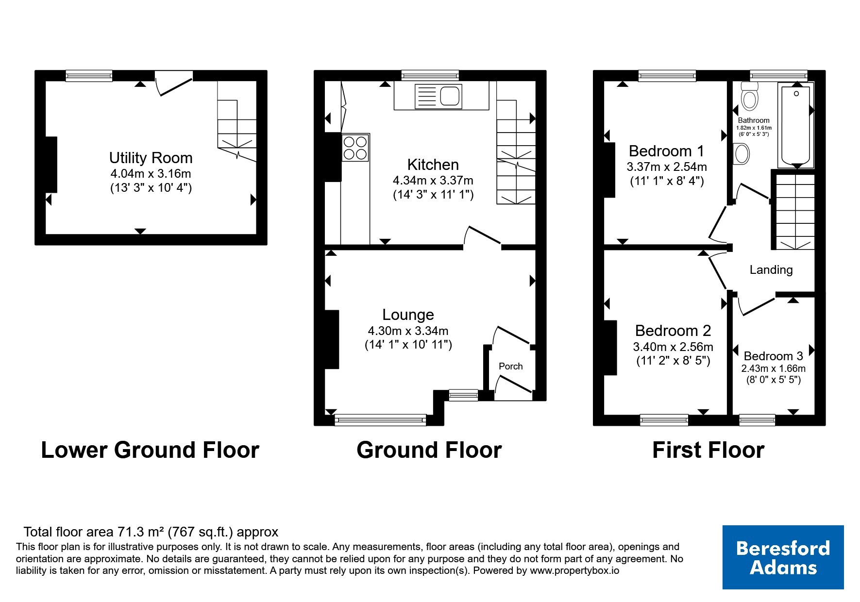 11, Grange Road, Conwy floorplan