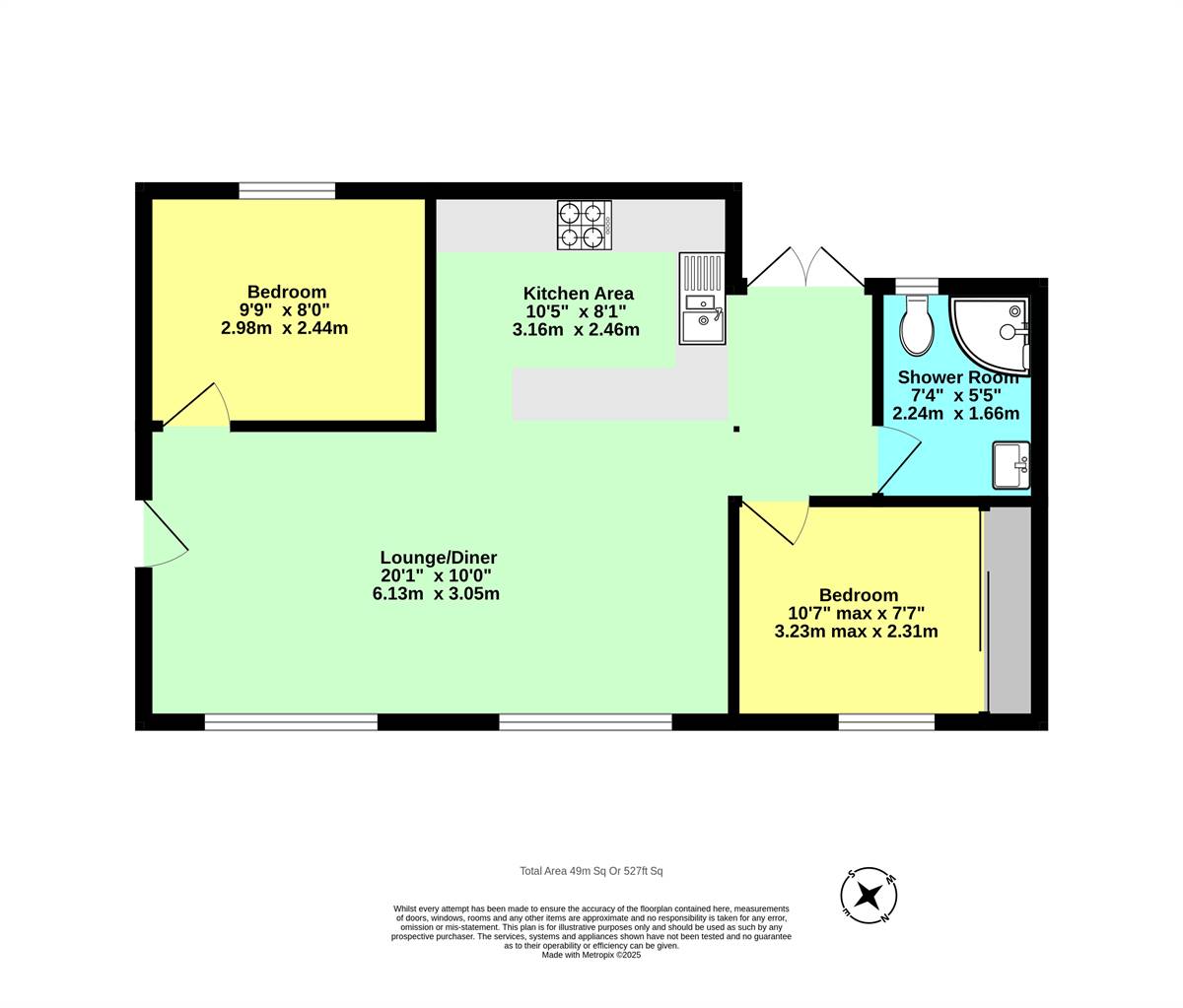 Joy Cottage 23, Green Leas, Whitstable floorplan