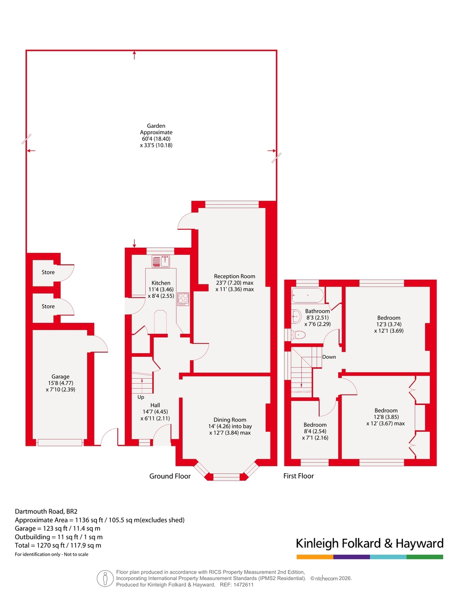 45, Dartmouth Road, Kent floorplan
