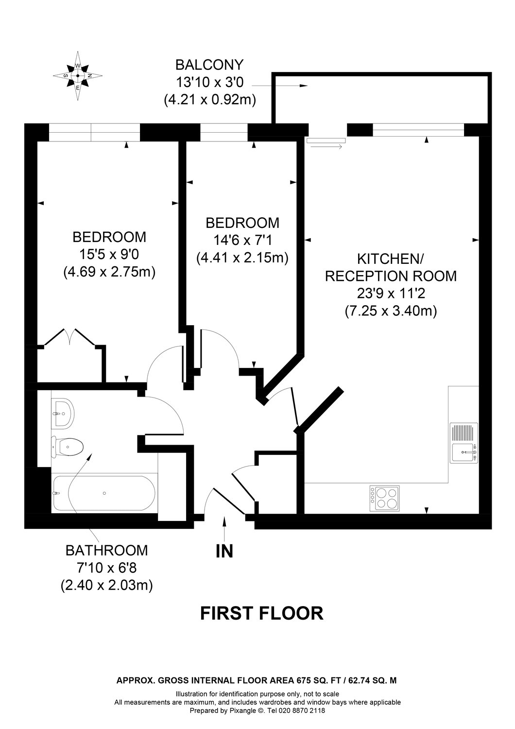 2 Bedrooms Flat to rent in Warwick Building, 366 Queenstown Road, London SW11