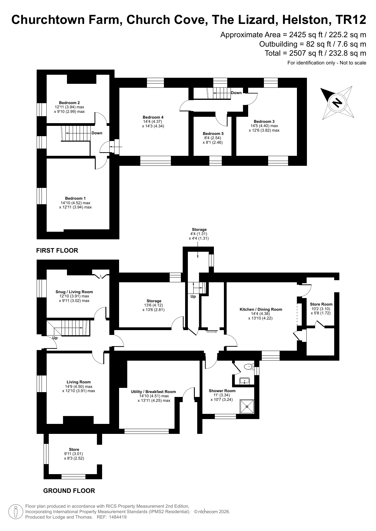 Churchtown Farm, The Lizard floorplan