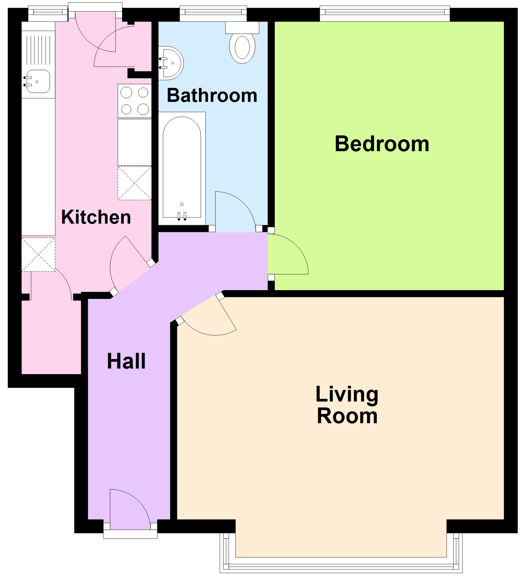 1 Bedrooms Flat to rent in Coombe Court, St Peters Road, Croydon, Surrey CR0