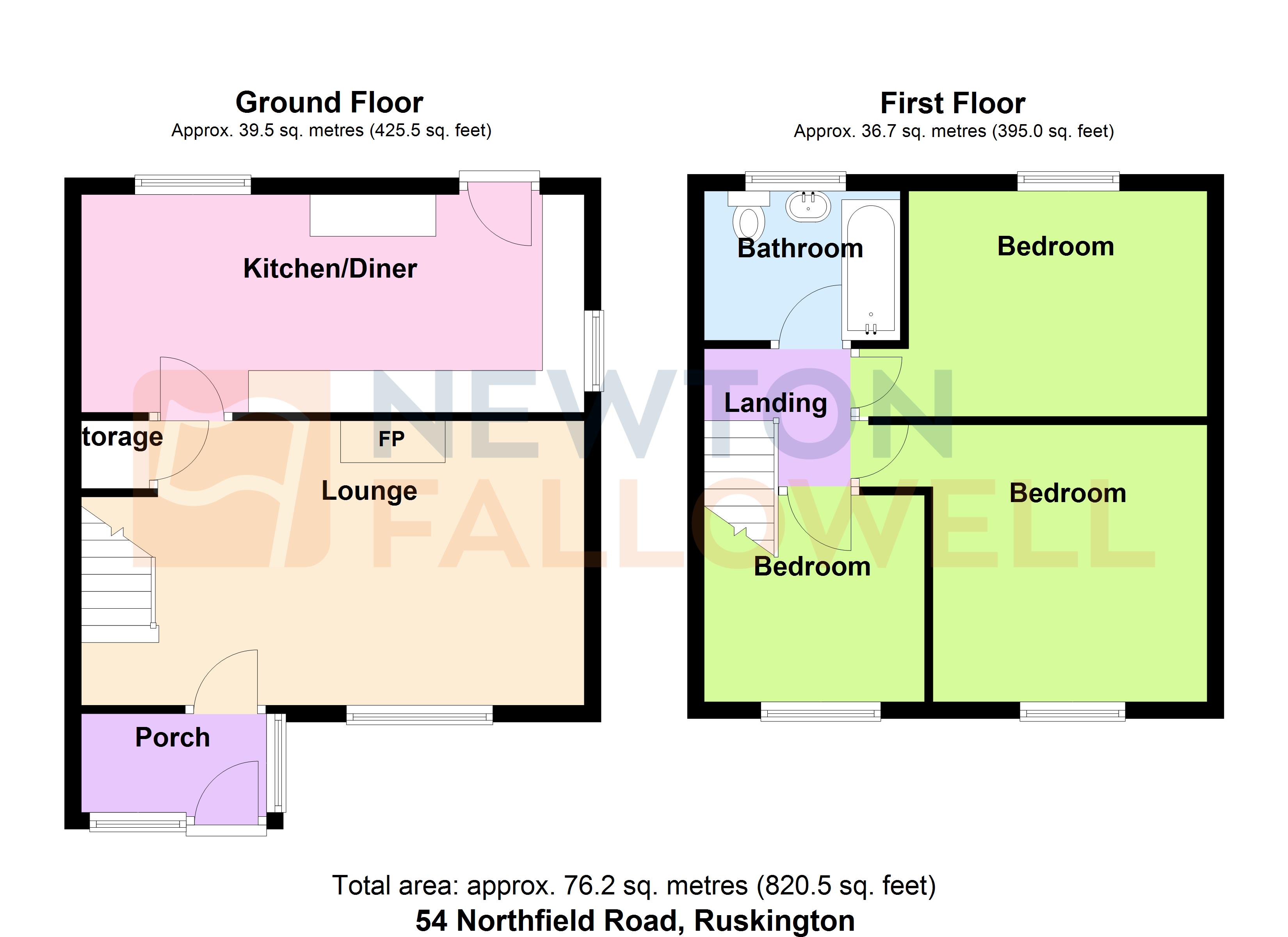 54, Northfield Road, Ruskington floorplan