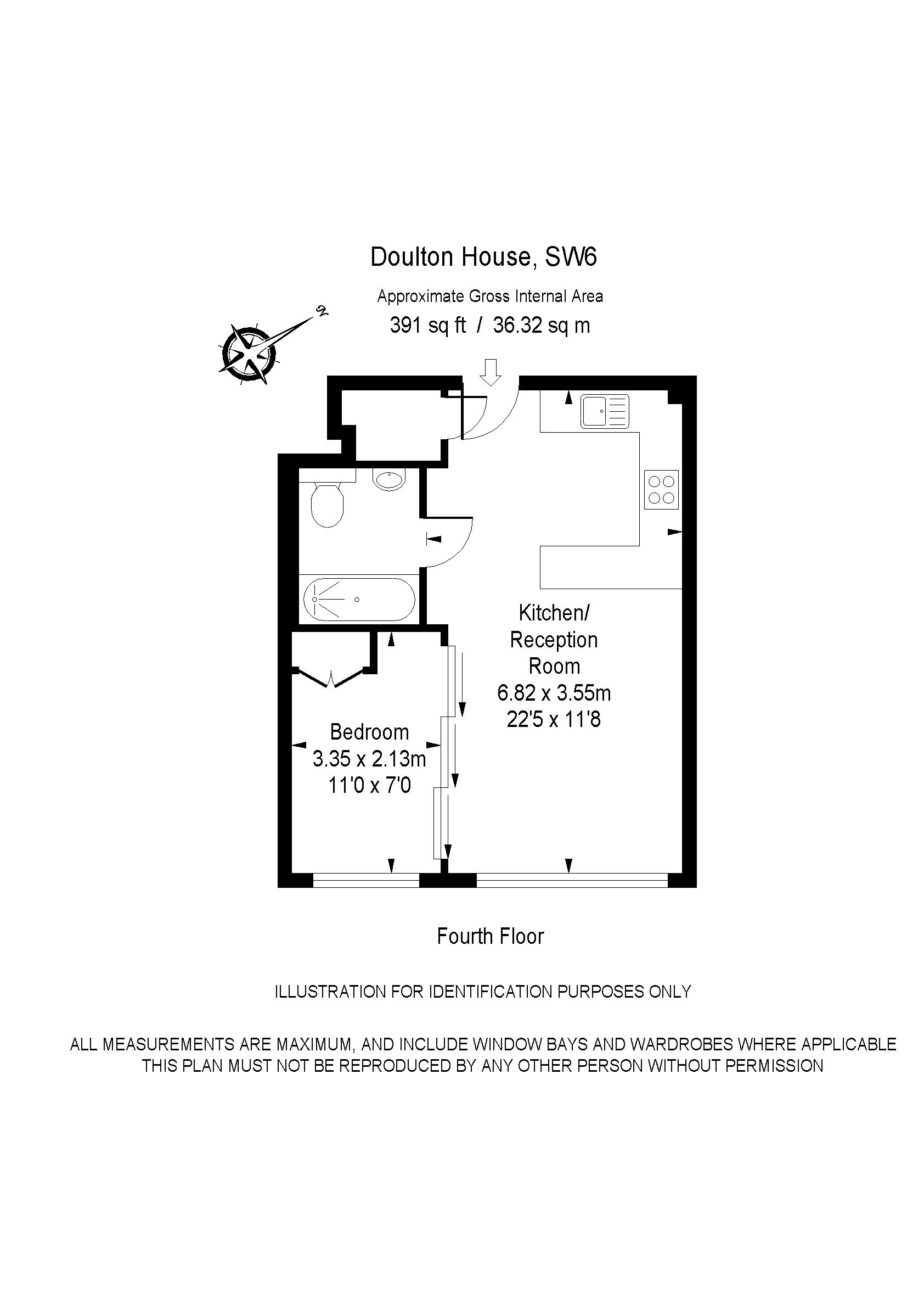 1 Bedrooms Flat to rent in Park Street, London SW6