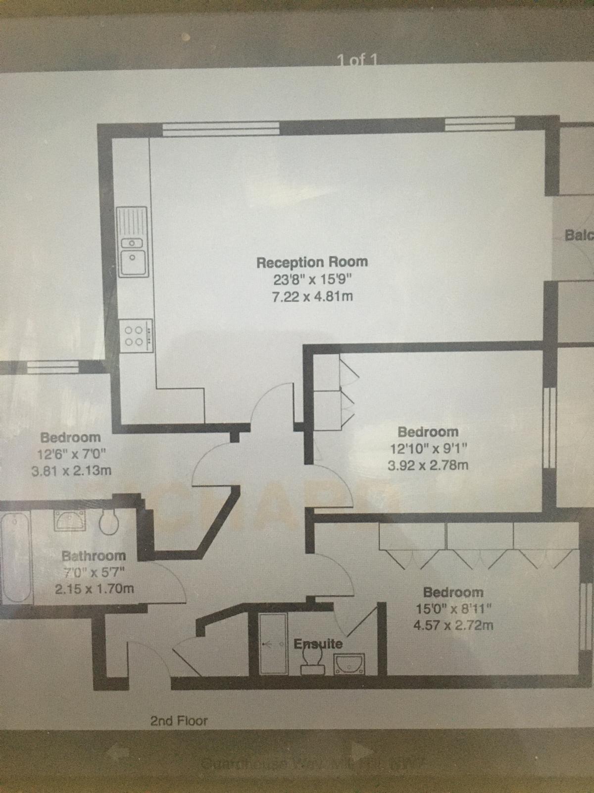 12 1, Guardhouse Way, London floorplan