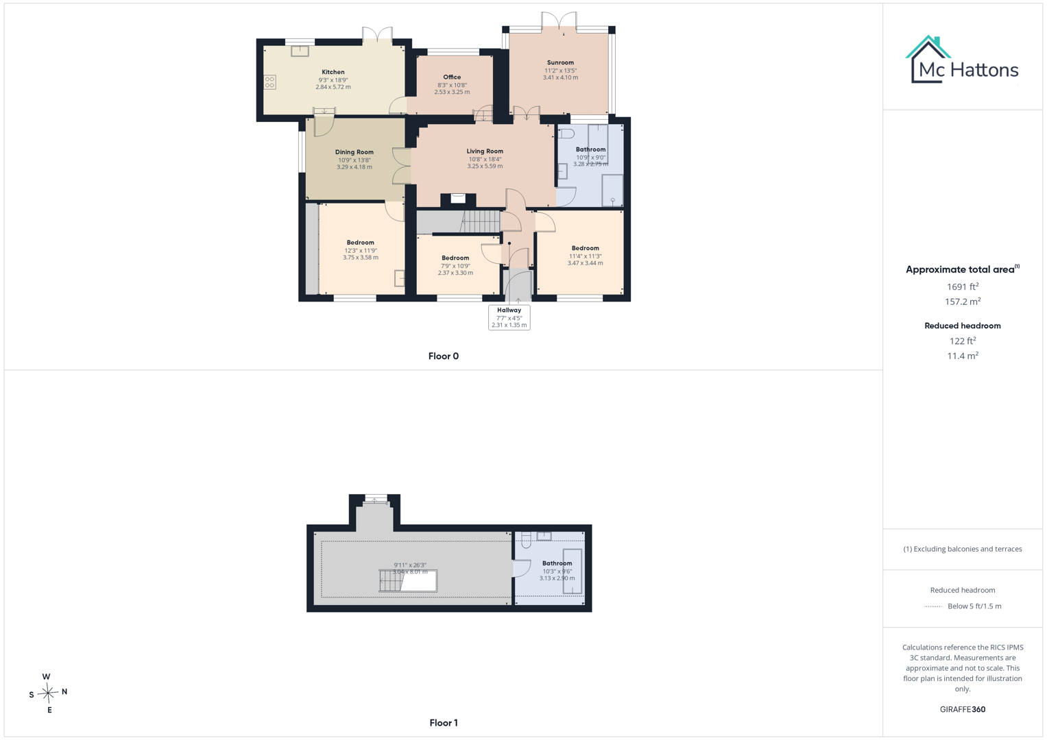 43, Manor Way, Neath floorplan