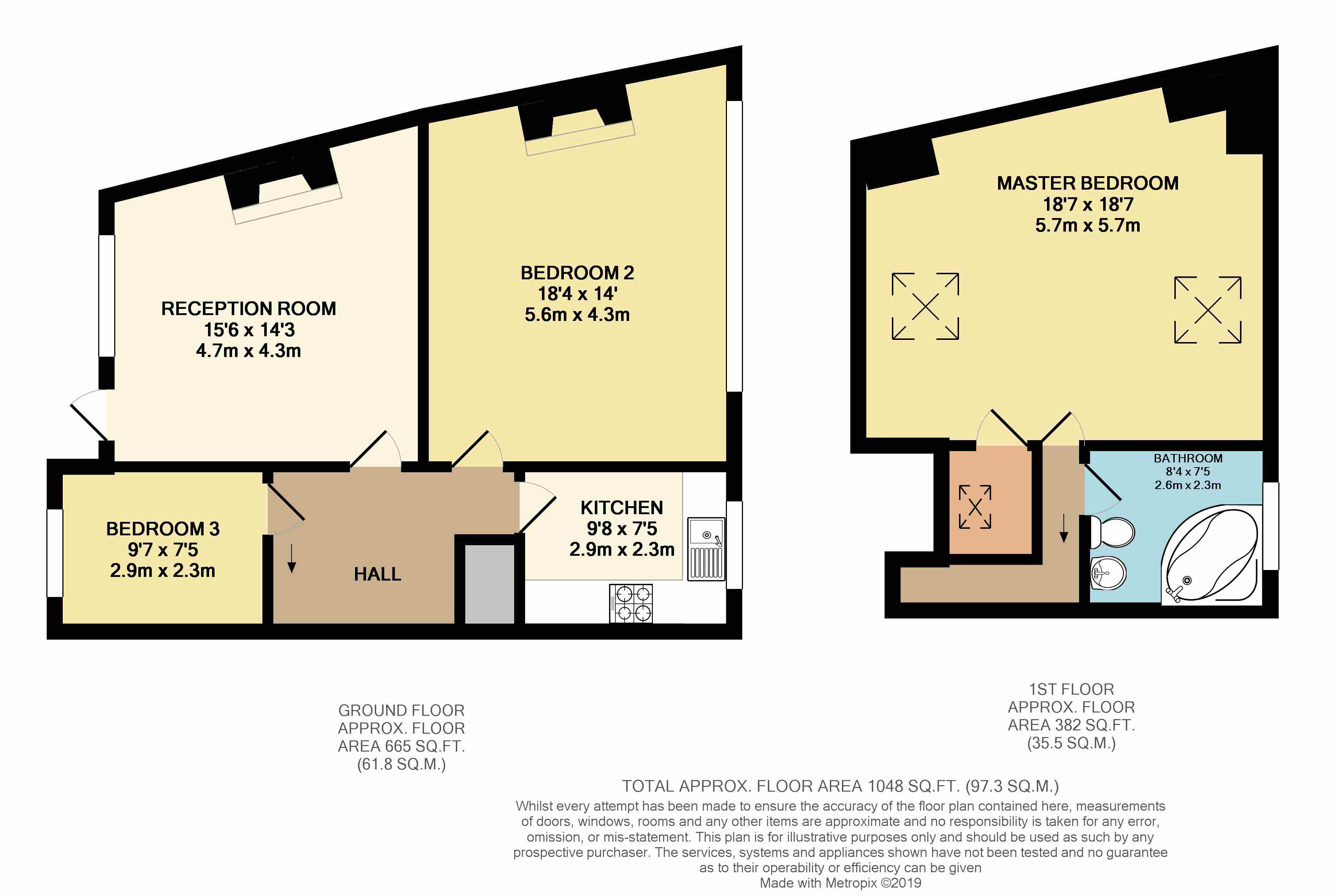 3 Bedrooms Flat to rent in Kingston Road, Ewell KT19