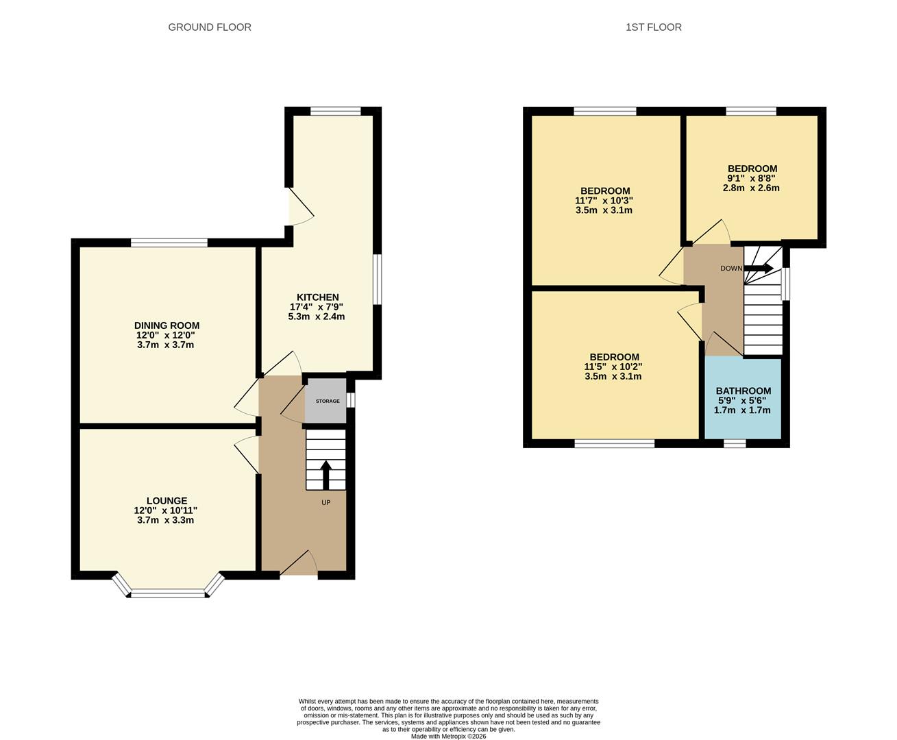 40, Boddington Road, Kettering floorplan