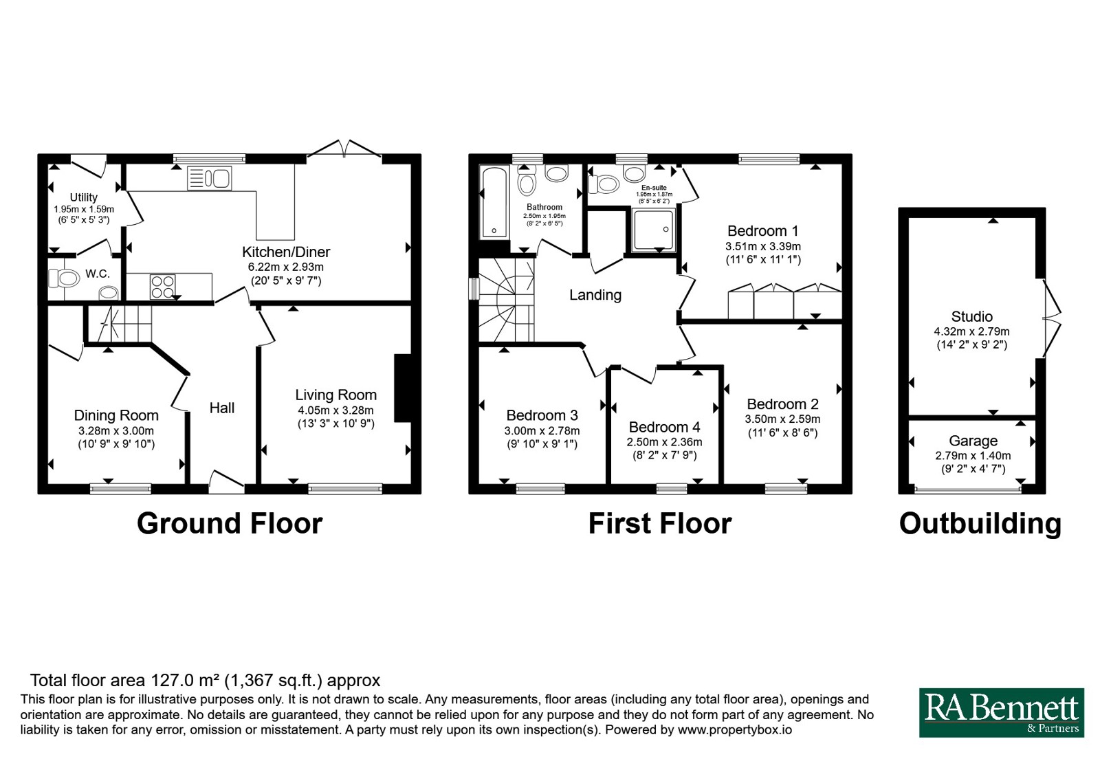 12, Willow Way, Stratford-upon-Avon floorplan