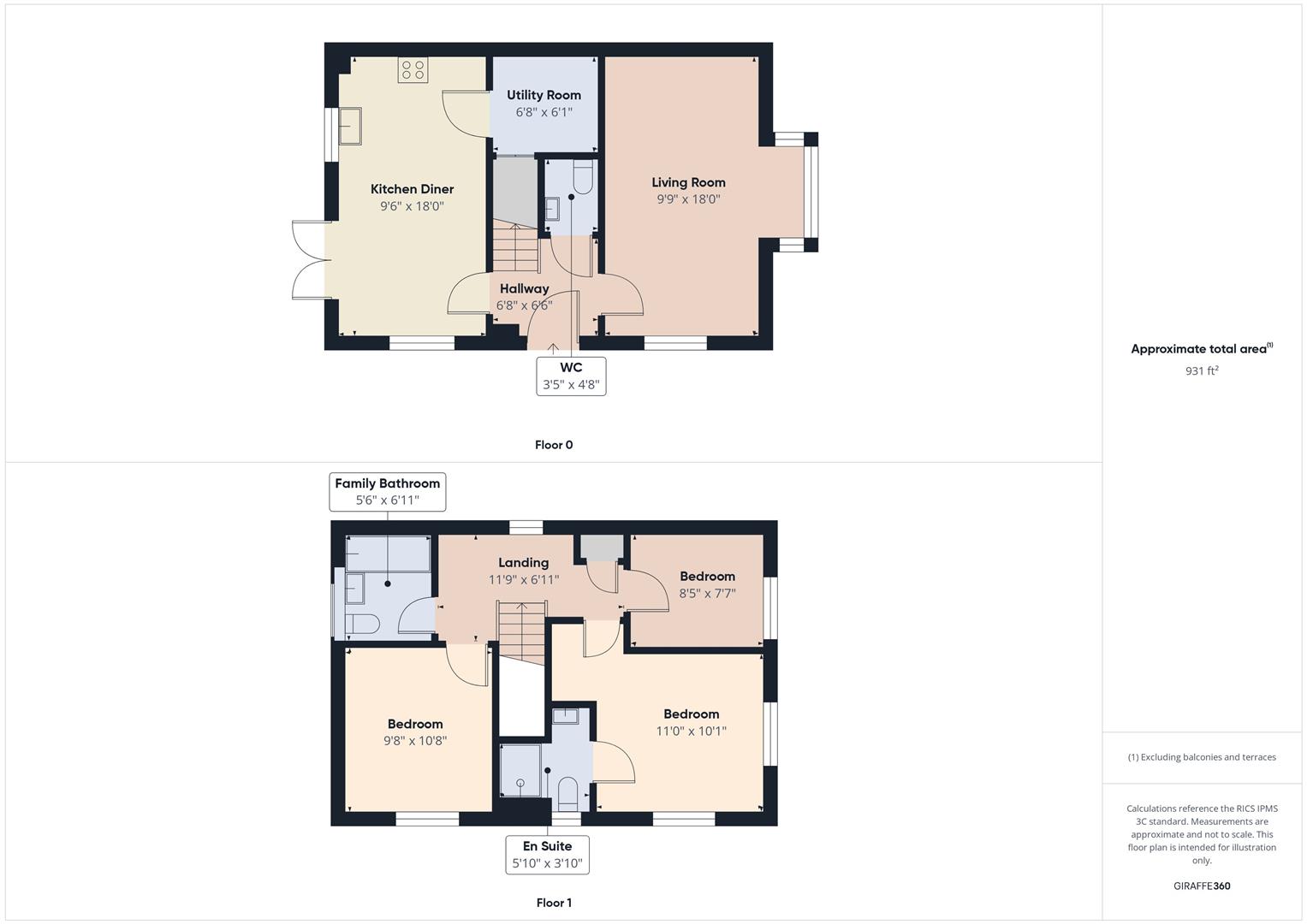 2, Inglesant Close, Quorn floorplan