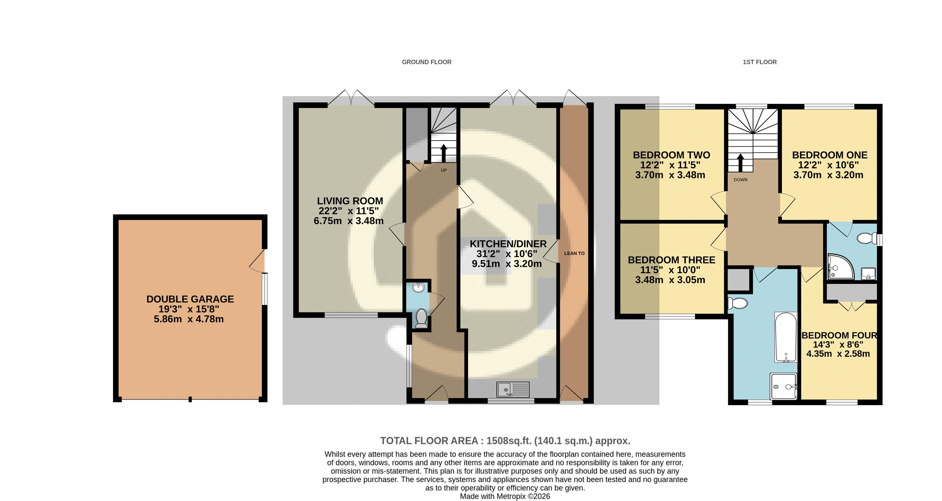 12a, Willington Road, Bedford floorplan