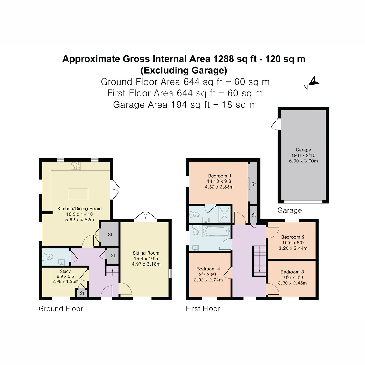 33, Woods Road, Grove, Wantage floorplan