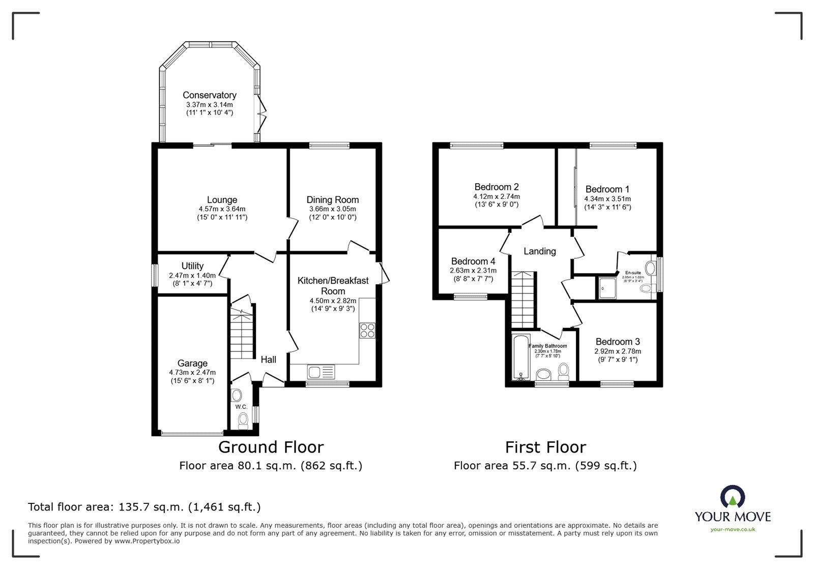 6, Ormond Close, Leicester floorplan