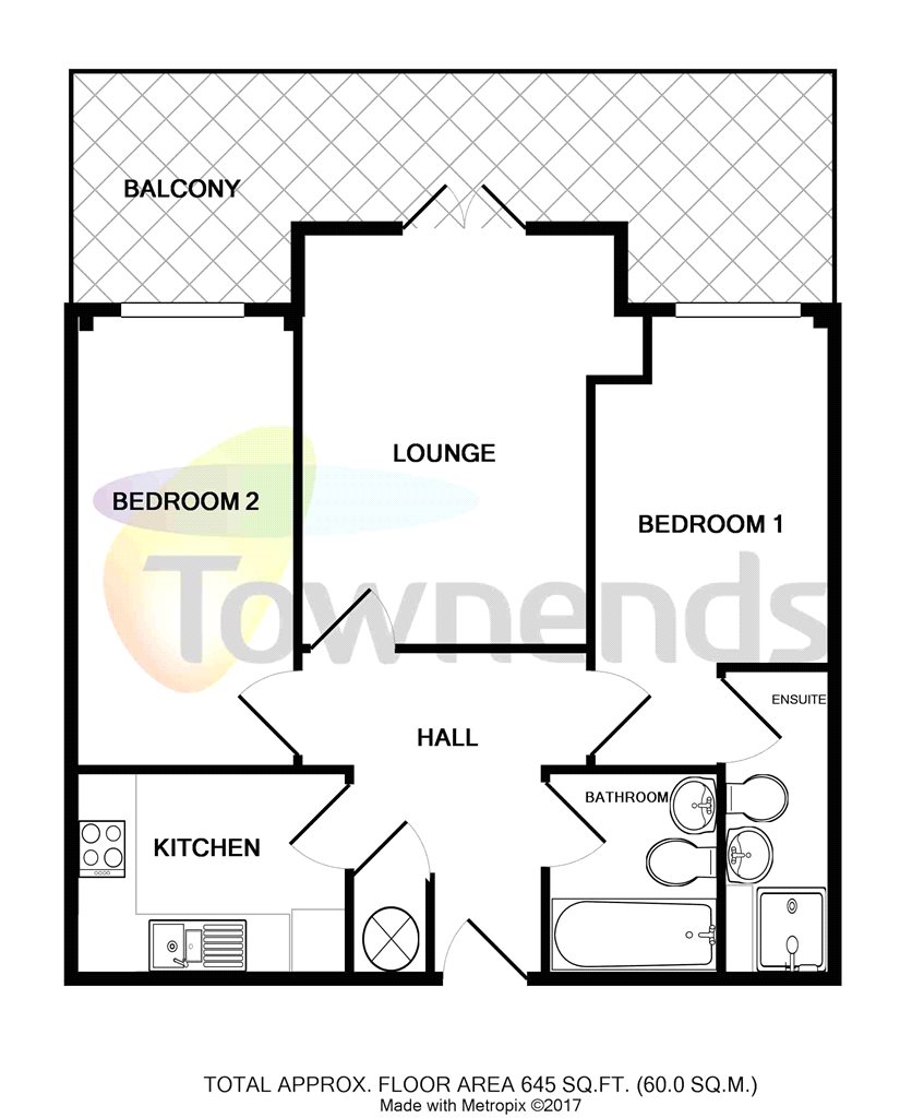 2 Bedrooms Flat to rent in Sydenham Road, Guildford, Surrey GU1