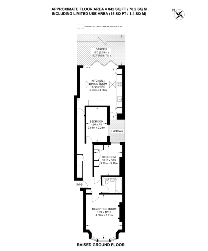 2a, Callcott Road, Queens Park floorplan