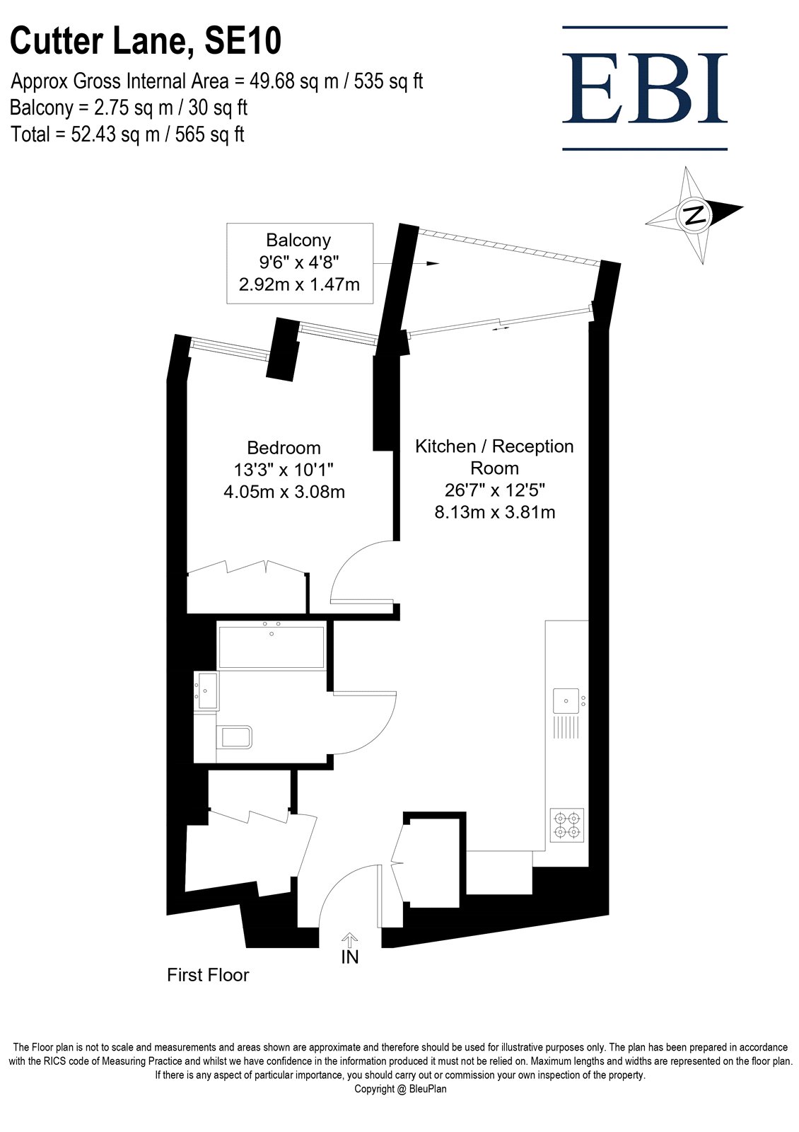 104(L2), No 5, 2 Cutter Lane, Greenwich floorplan