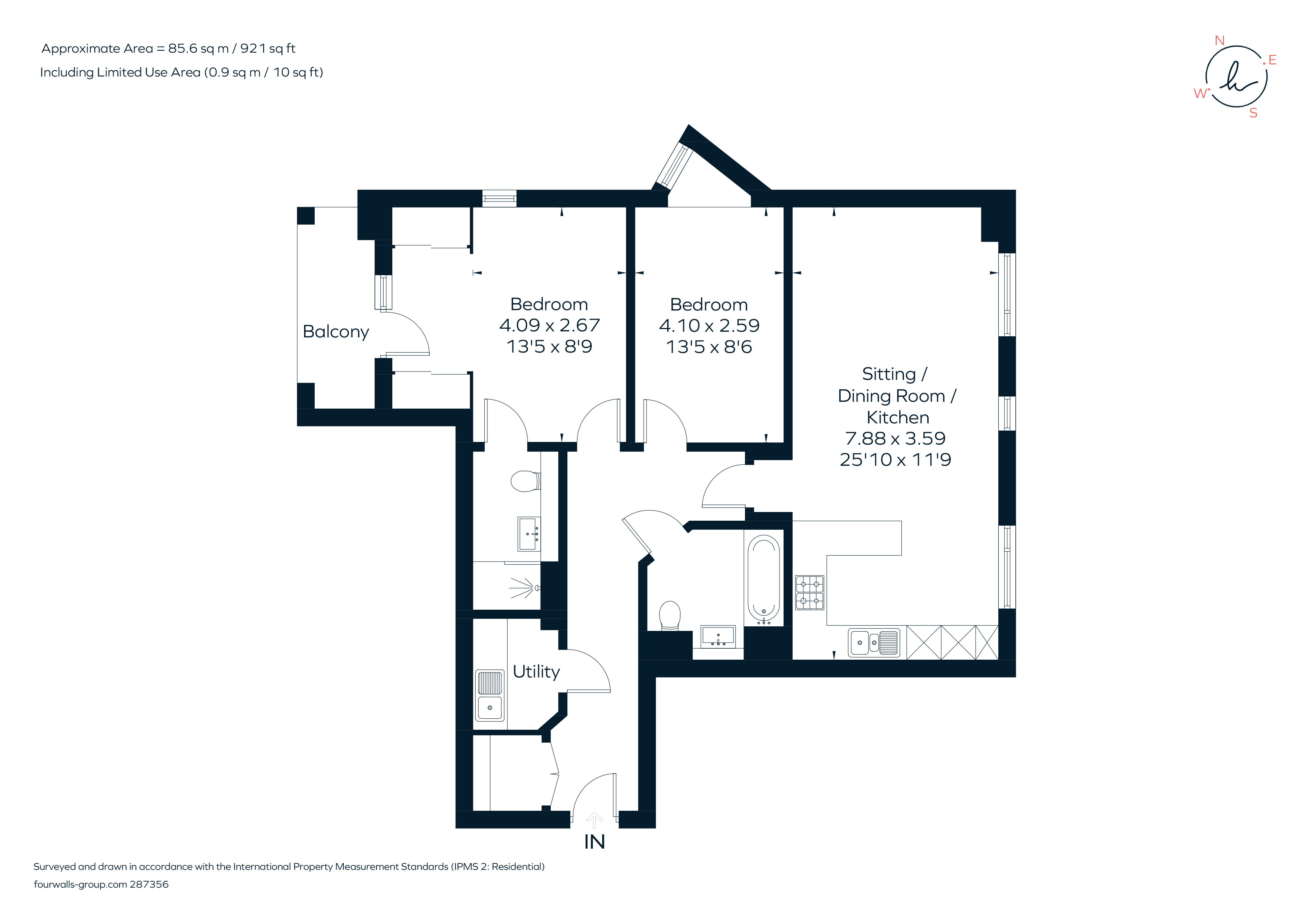 Flat 7 Richardson Court, 59 Lansdown Road, Cheltenham floorplan