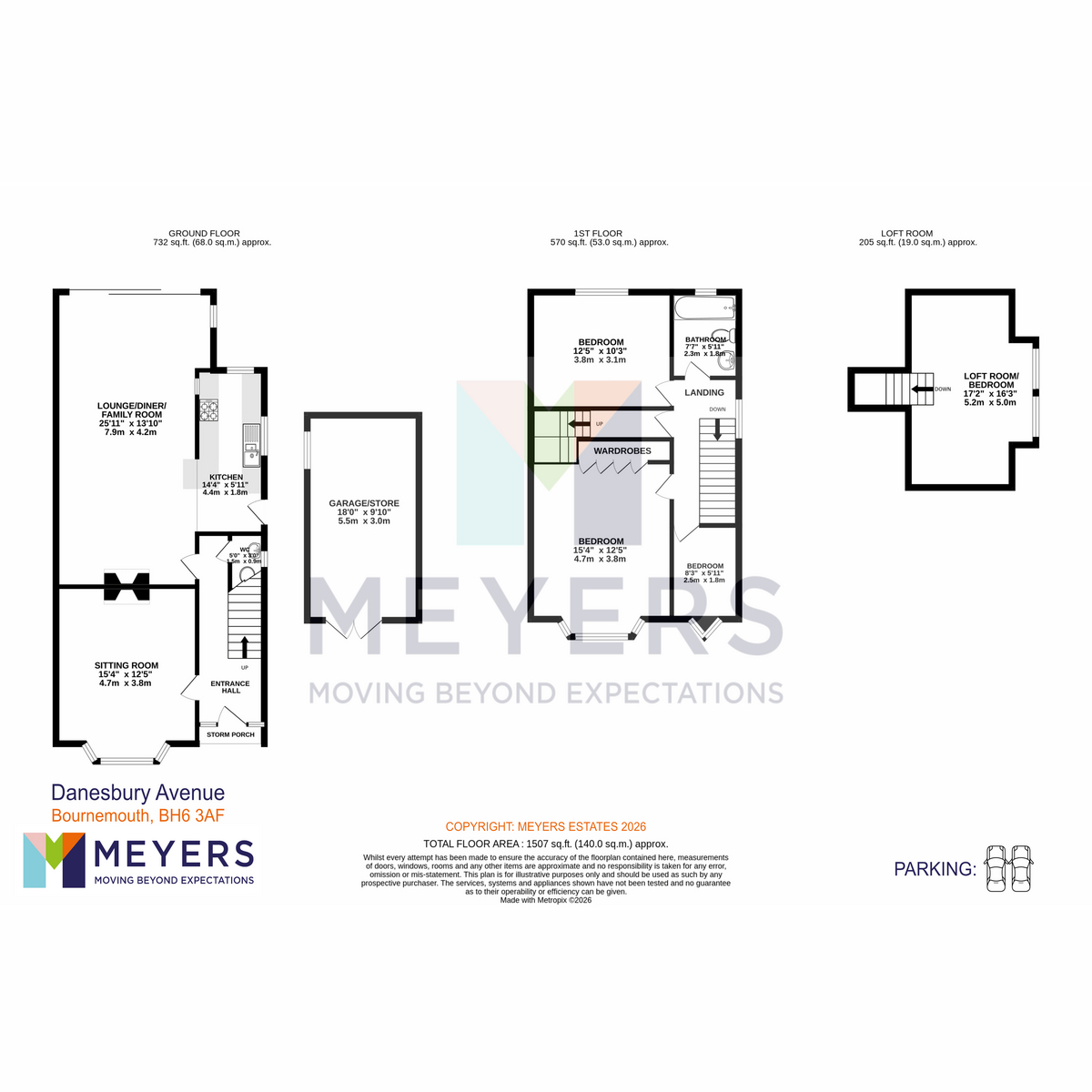 26, Danesbury Avenue, Bournemouth floorplan