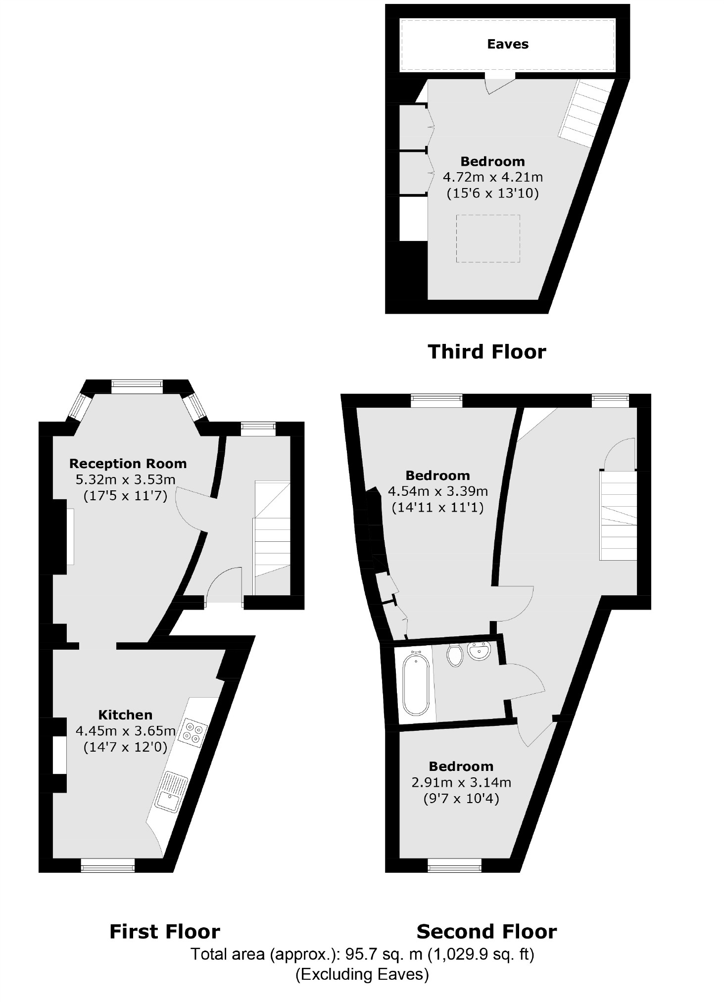92B, Meadow Road, London floorplan
