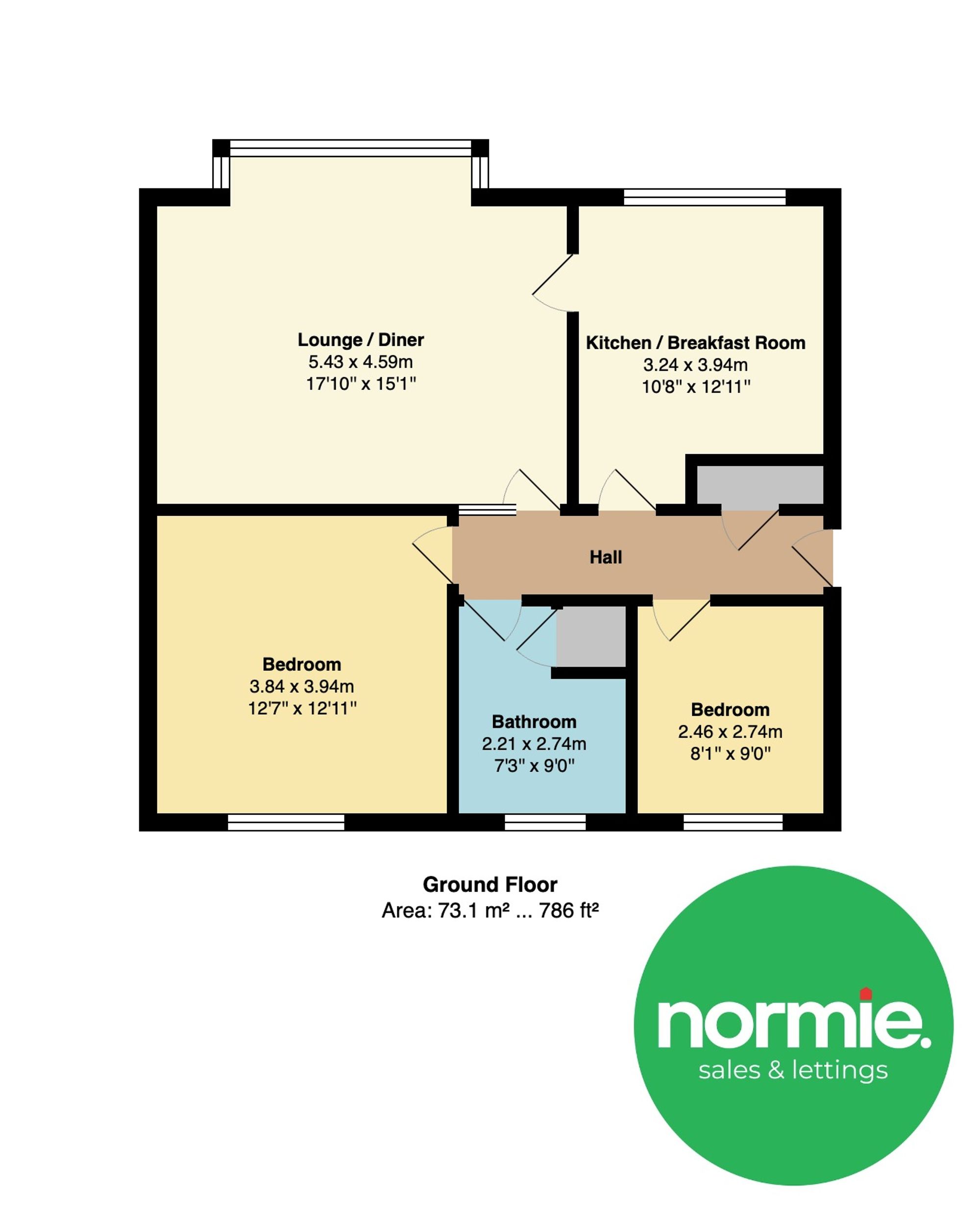 Flat 15, Tall Trees, Salford floorplan