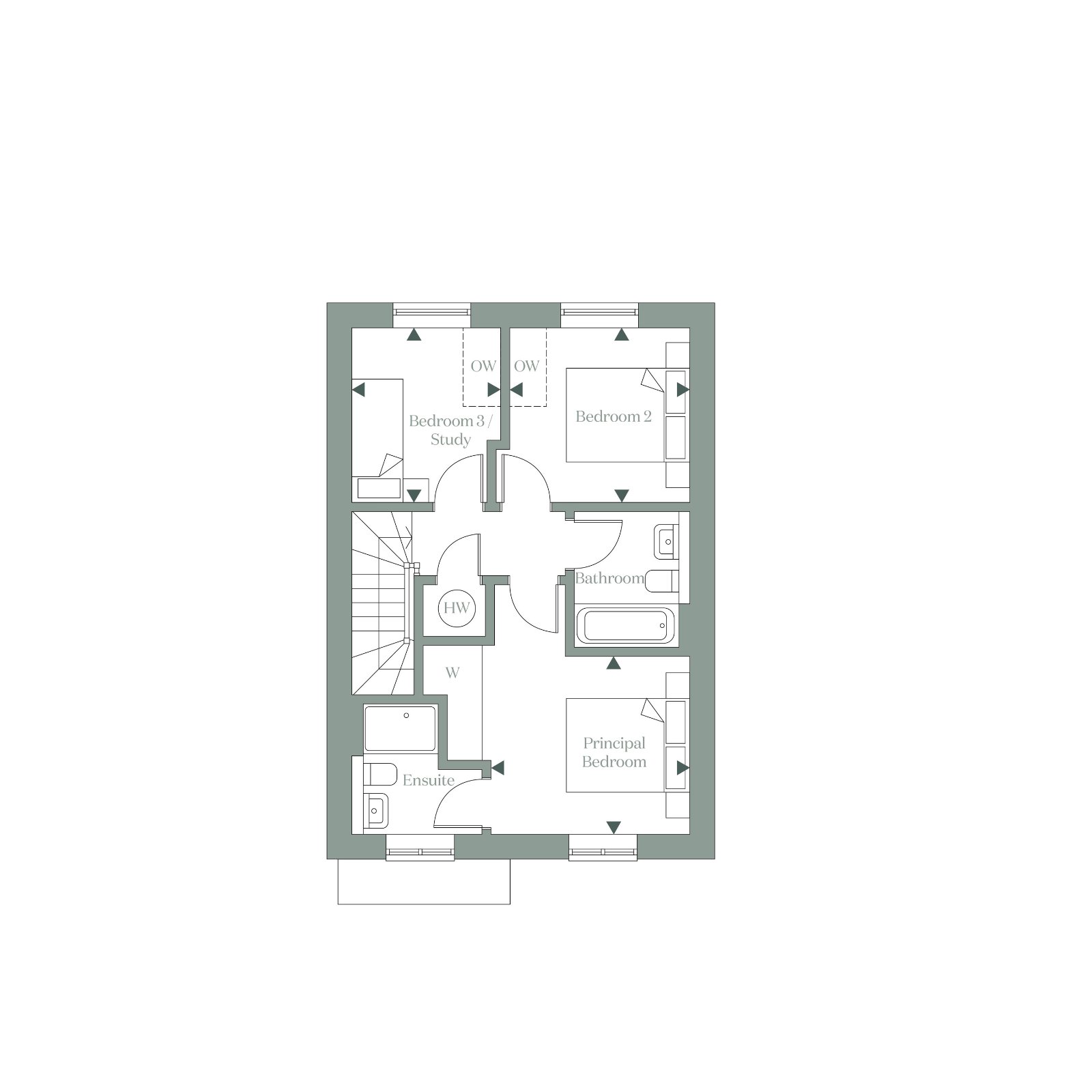 Home 83 The Fairfield,, Fernham Homes At Faversham, Faversham floorplan