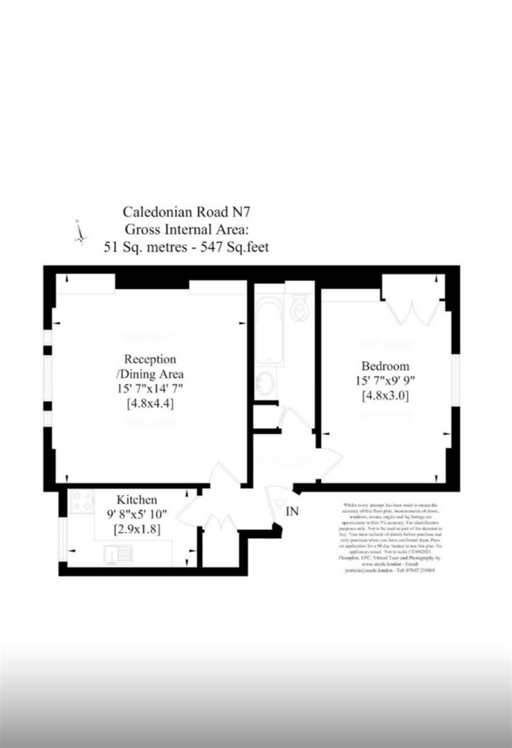 Flat 4, 546, Caledonian Road, London floorplan