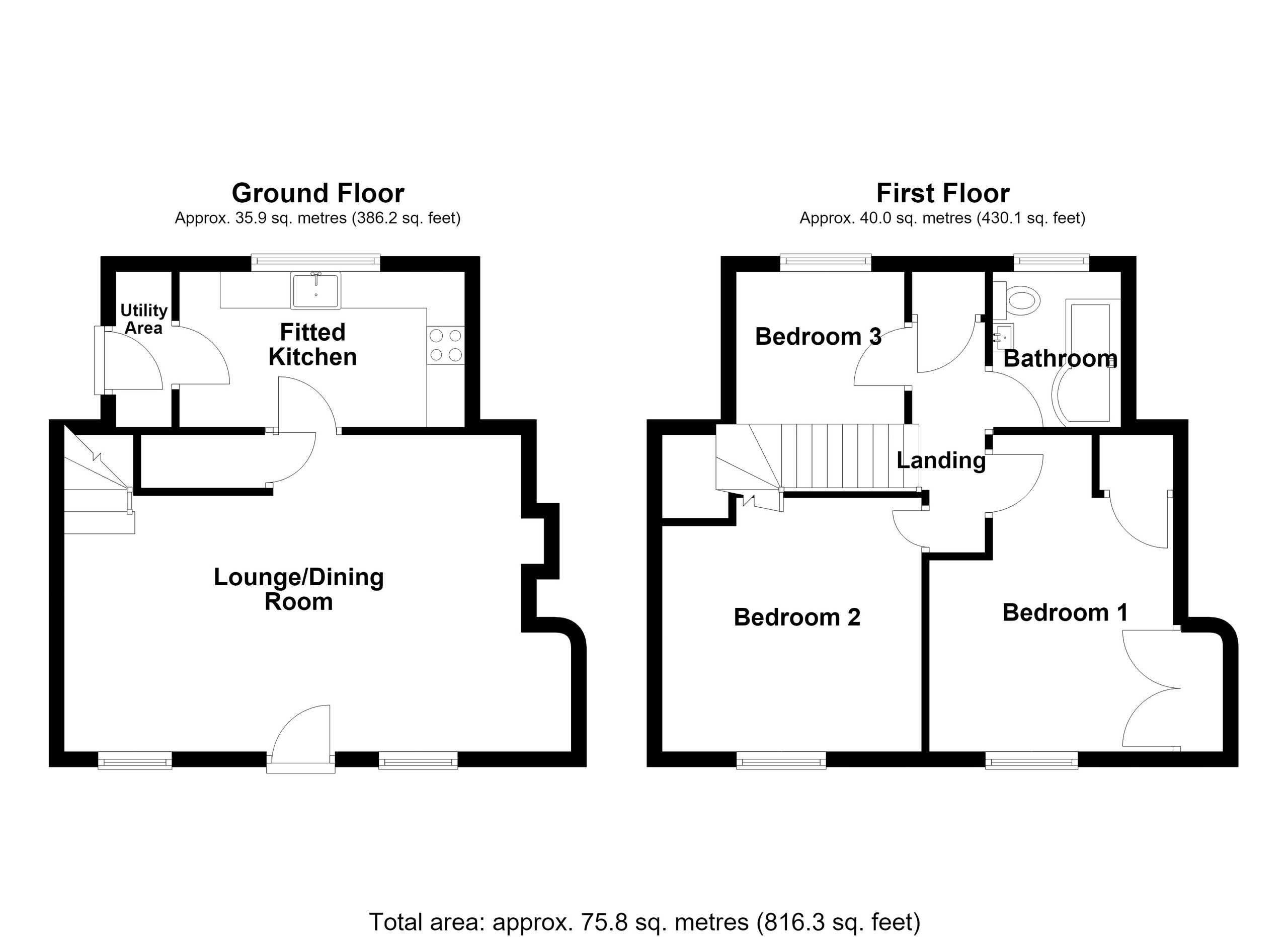 29 Williamstown, Merthyr Tydfil floorplan