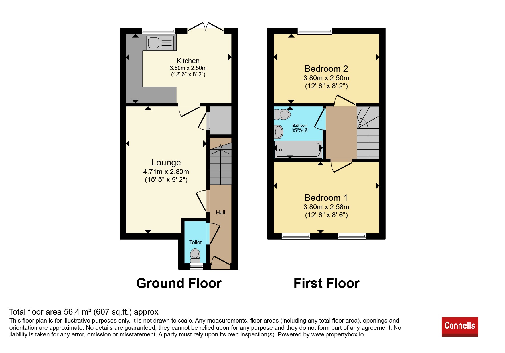 54, Songthrush Way, Cannock floorplan