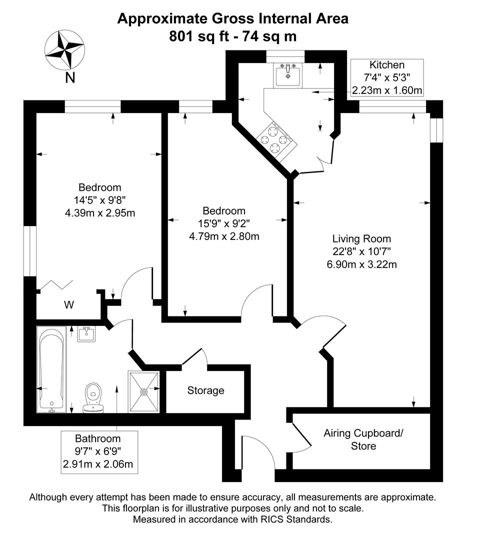 Flat 25, 11, Station Road, Weston-Super-Mare floorplan