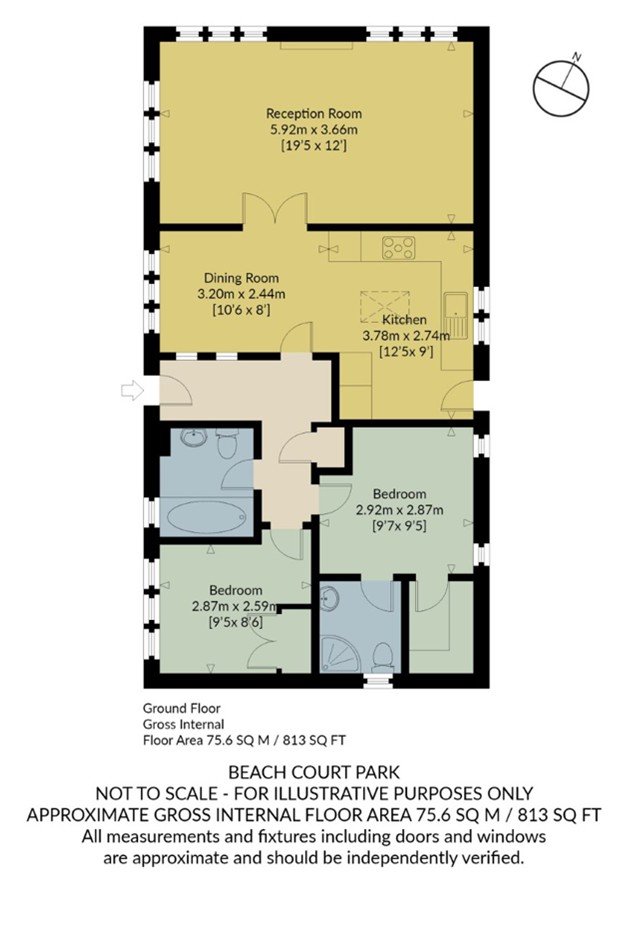 47 Beach Court Park, Whitstable floorplan