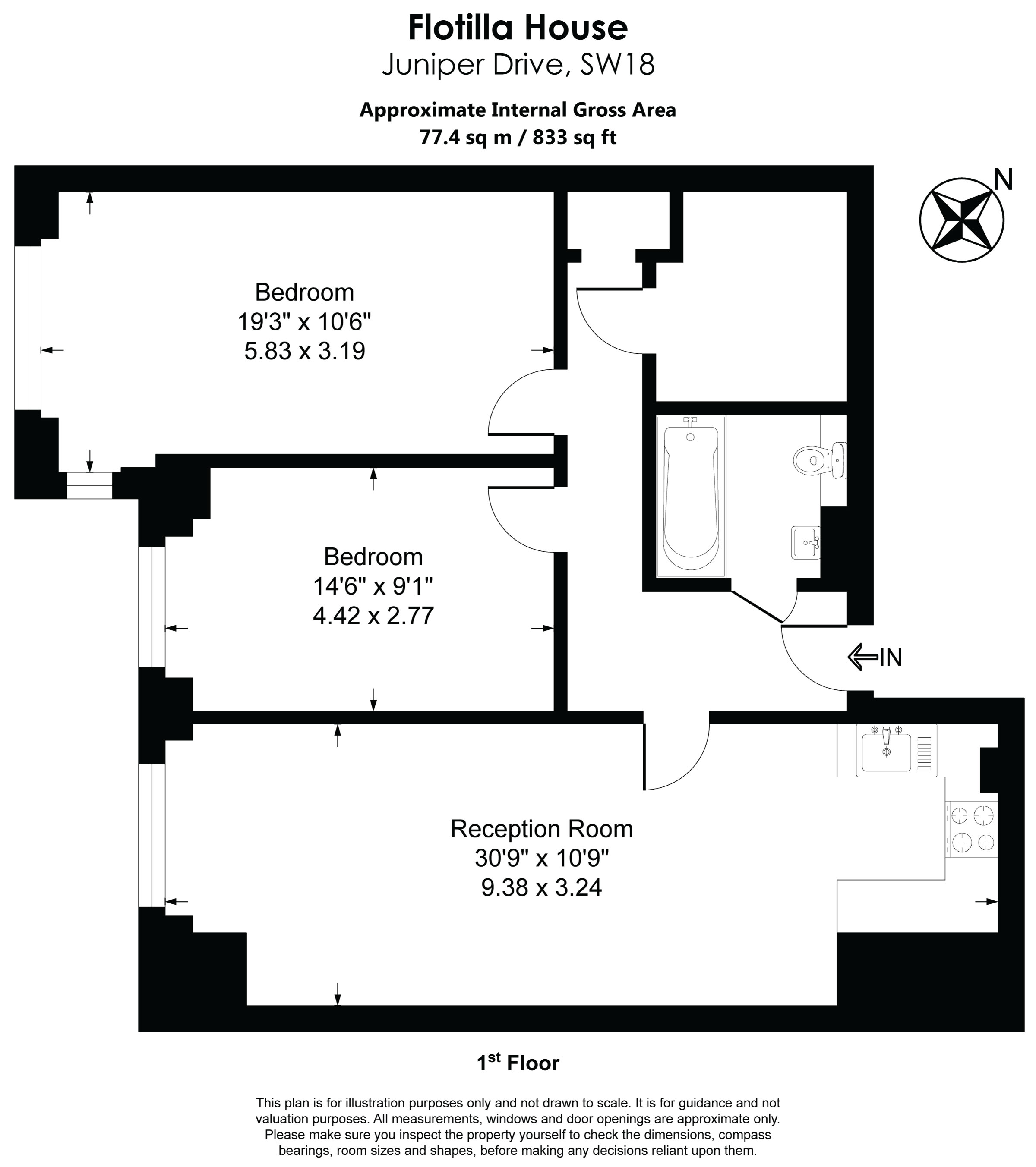 Flotilla House, Battersea Reach, Wandsworth floorplan