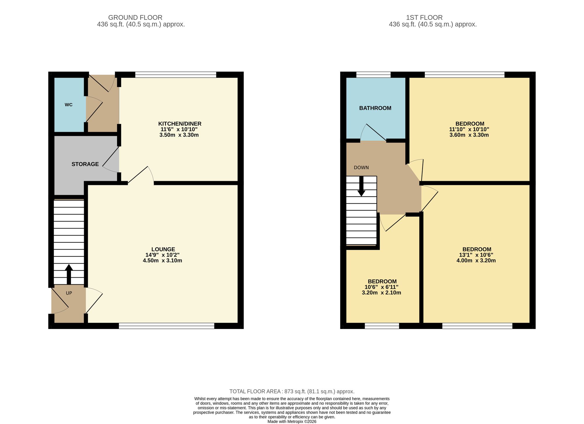 280 Crompton Way, Bolton floorplan