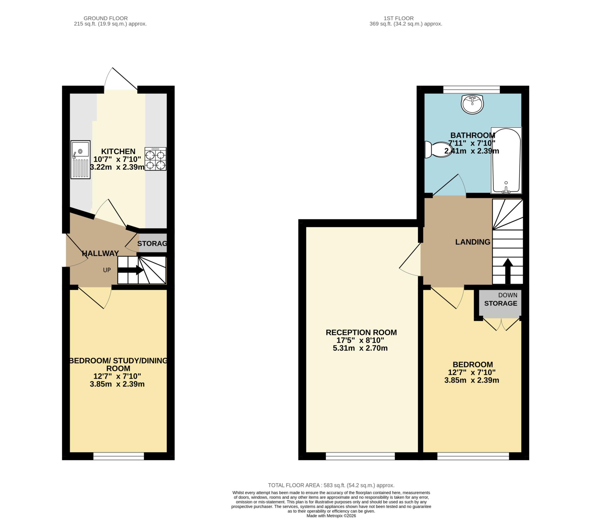 Flat 2, Rodney Road, New Malden floorplan