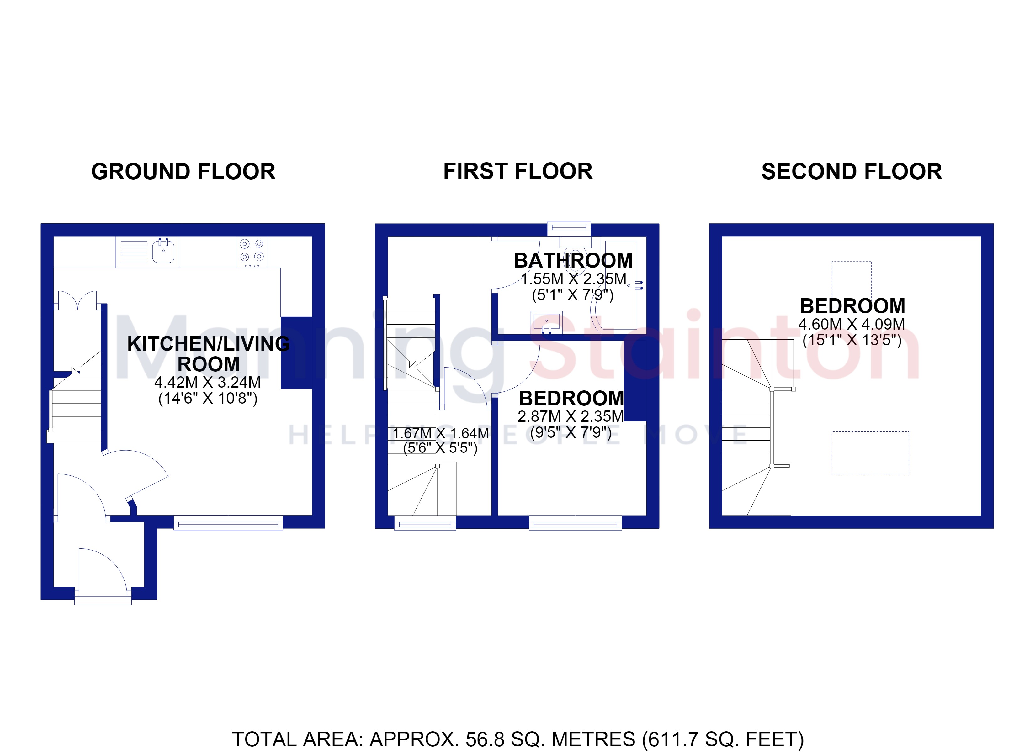 Greenside, Leeds floorplan