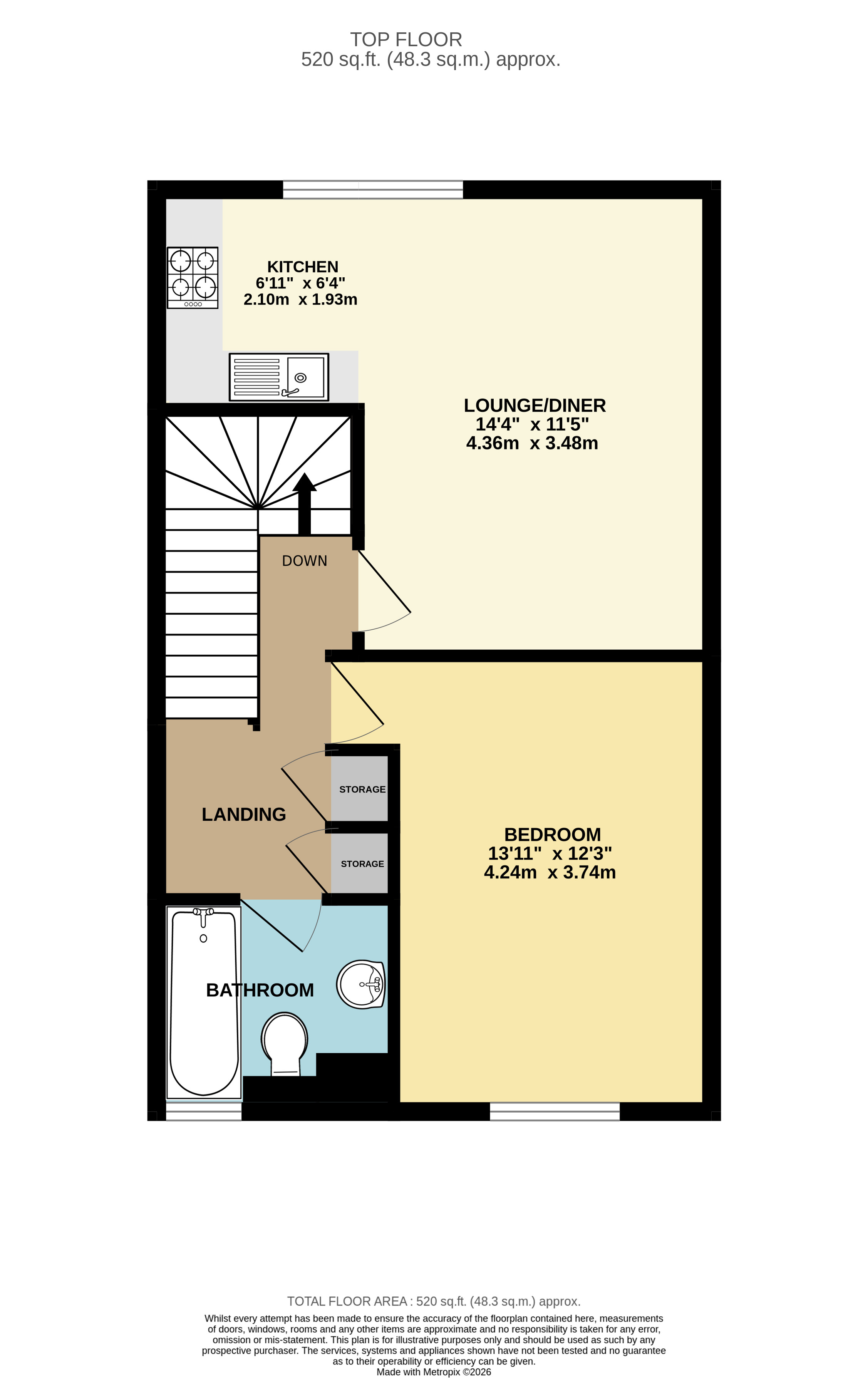 TFF, 118, Whiteladies Road, Bristol floorplan