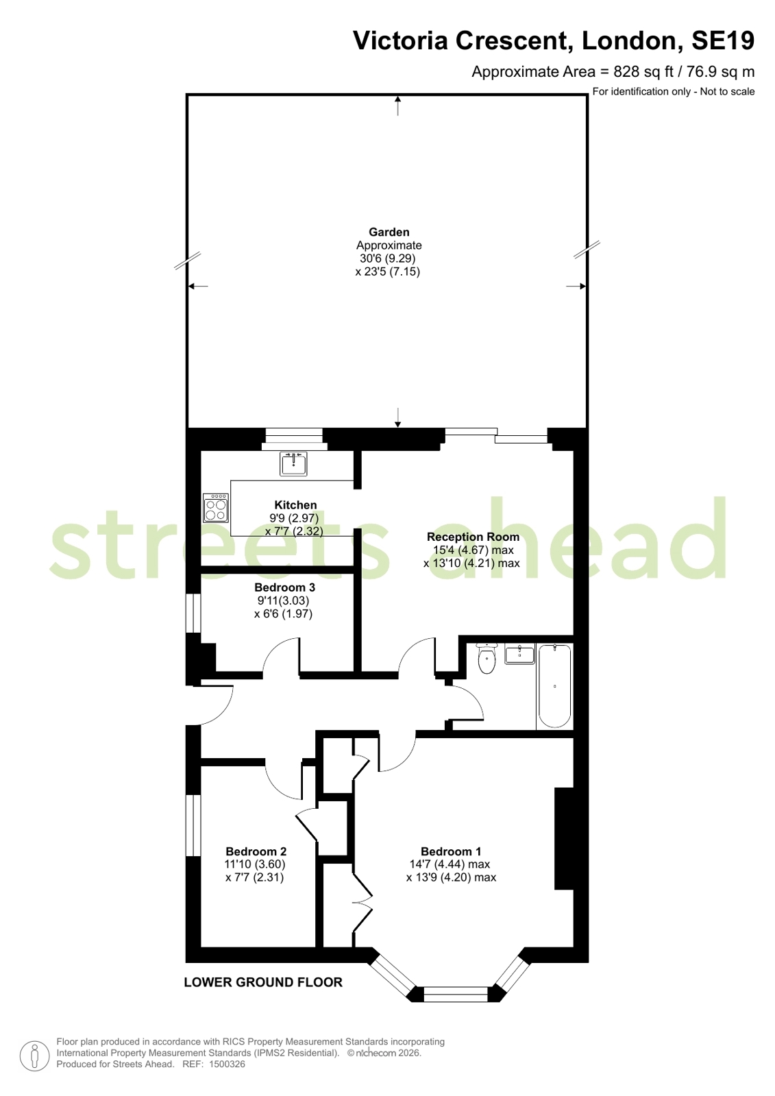 Flat 1, 54, Victoria Crescent, London floorplan