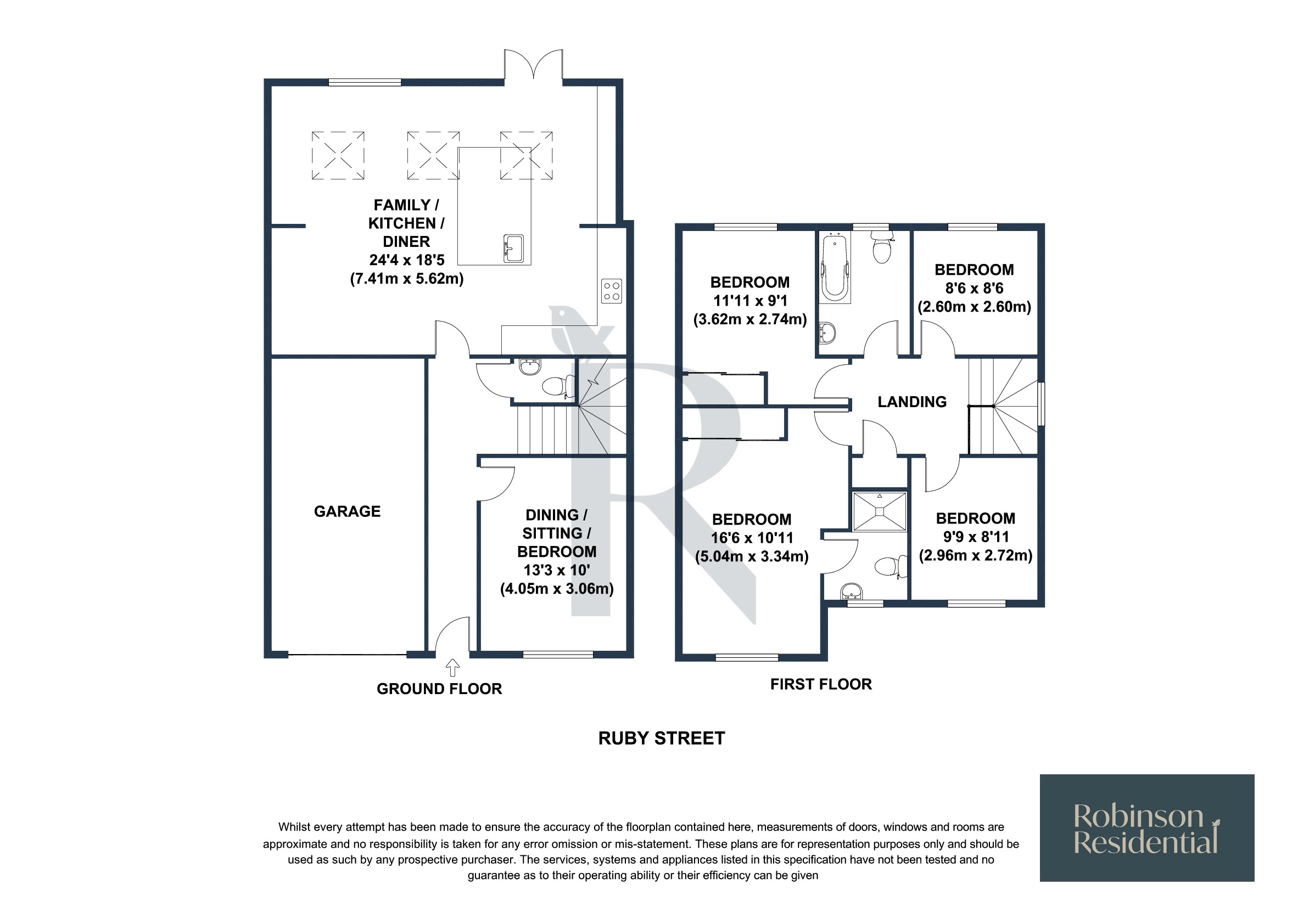 115, Ruby Street, West Yorkshire floorplan